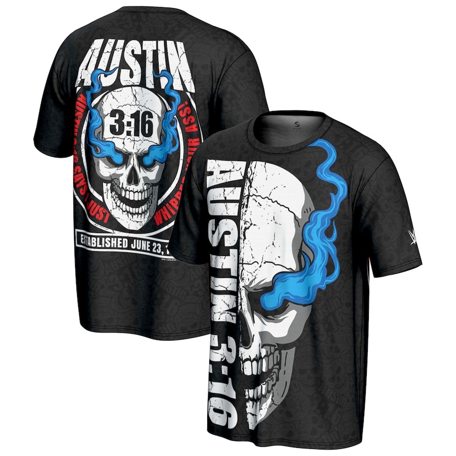 Stone Cold Steve Austin ProSphere Skull T-Shirt PT74003