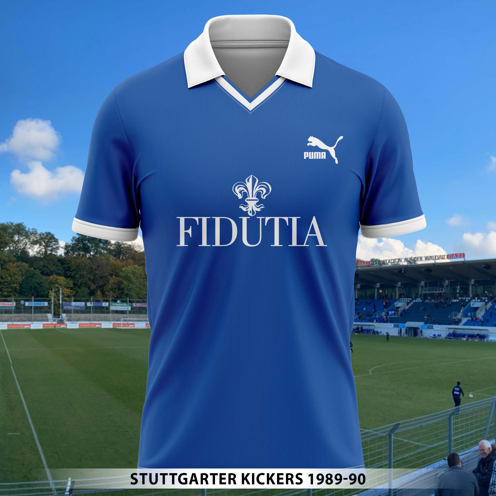 Stuttgarter Kickers 1989-90 Away Kit Retro Shirt PT57146