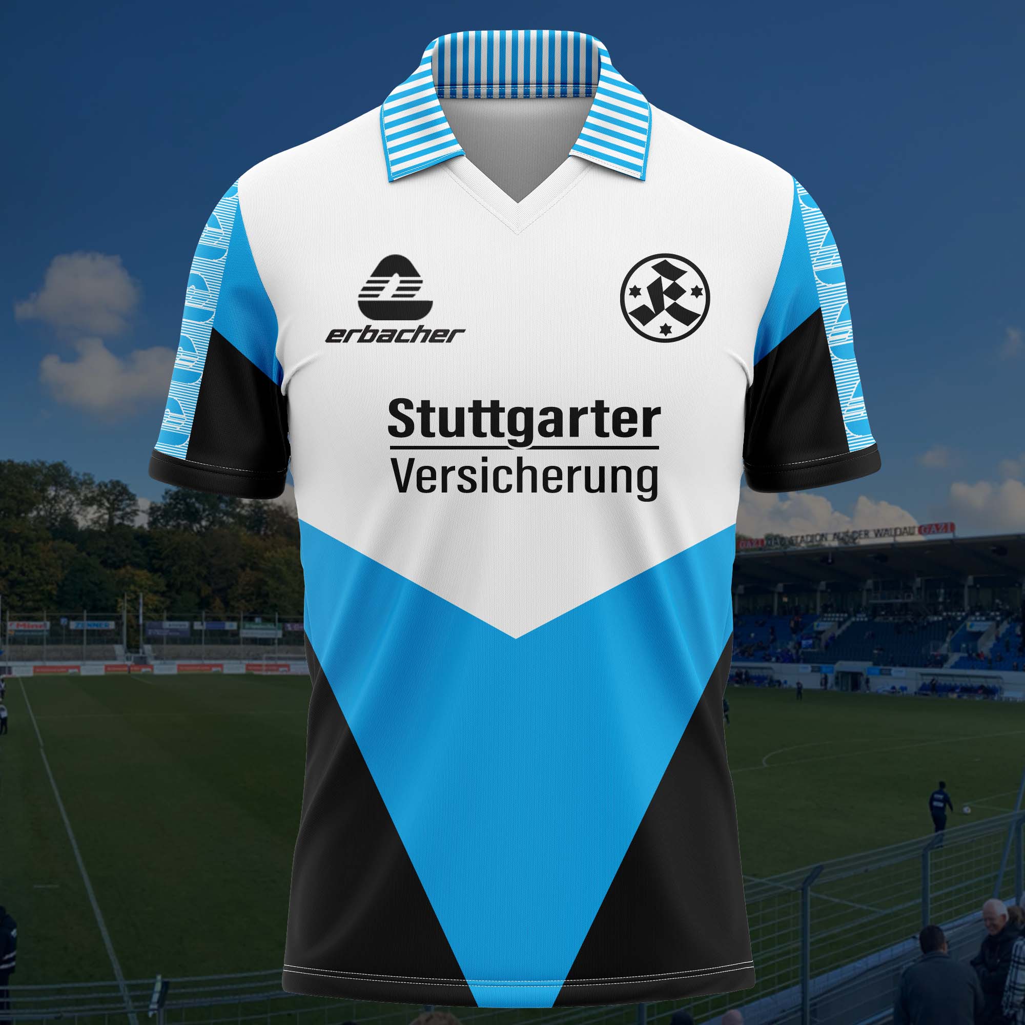 Stuttgarter Kickers 1991-92 Home Retro Shirt PT56624
