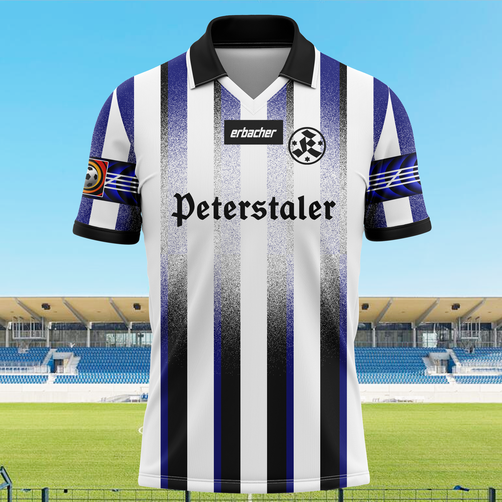 Stuttgarter Kickers 1996-97 Home Kit Retro Shirt PT74053