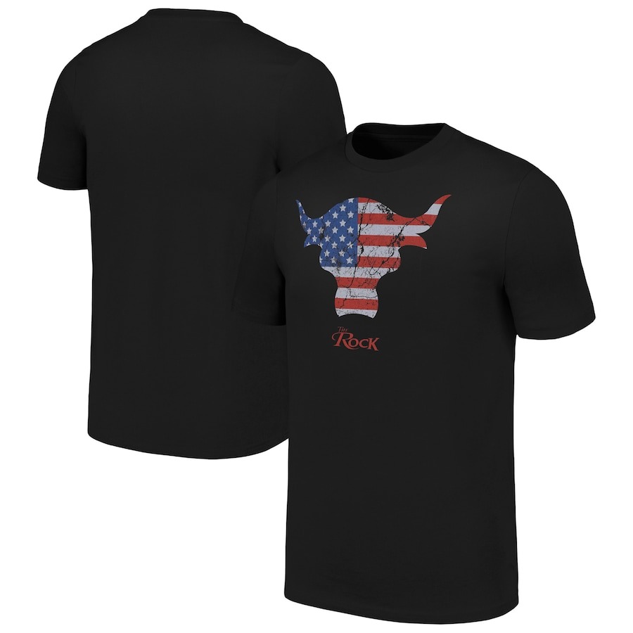 The Rock Ripple Junction American Flag Brahma Bull T-Shirt PT74014