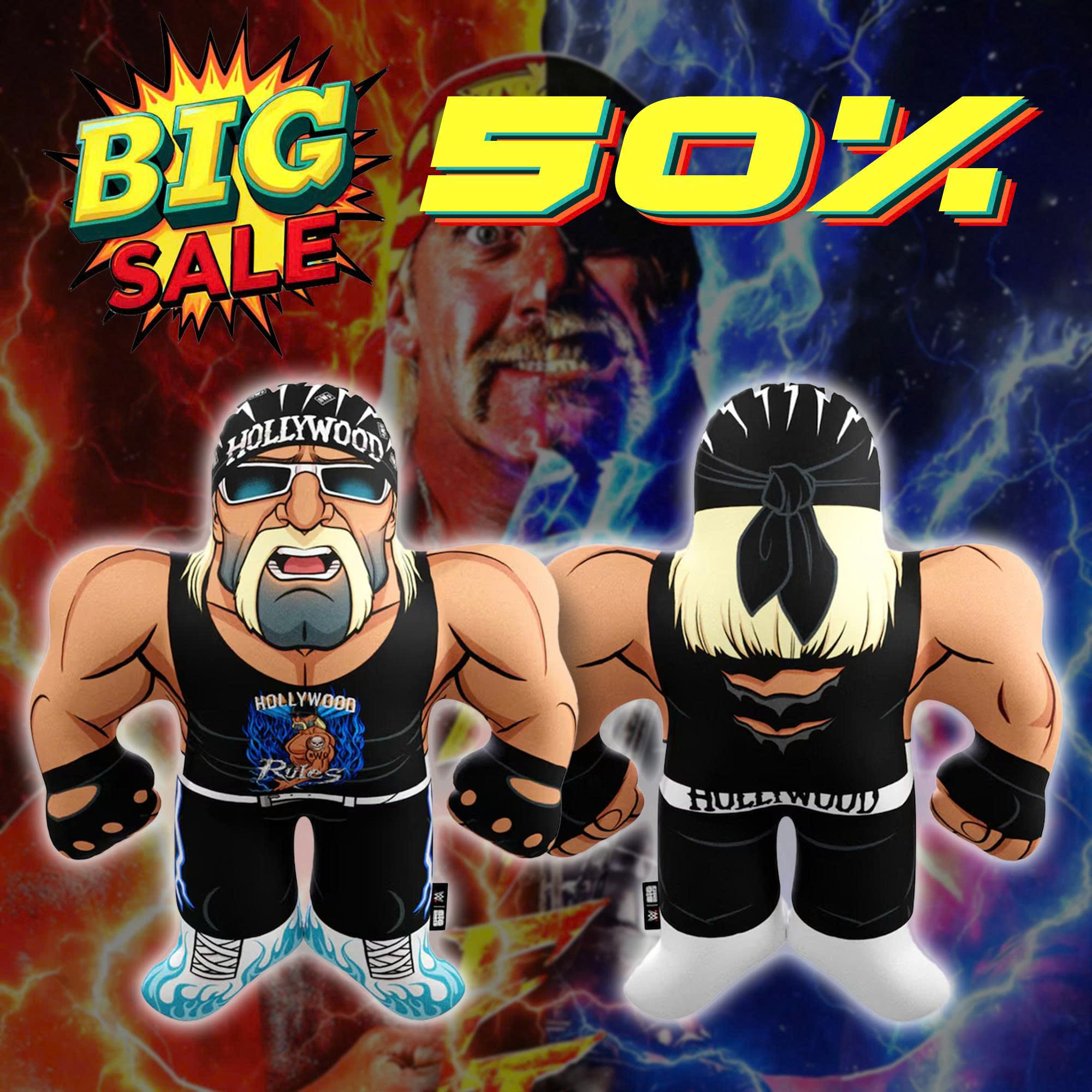 Hulk Hogan WWE Legends Big Shots Pillow PT73837