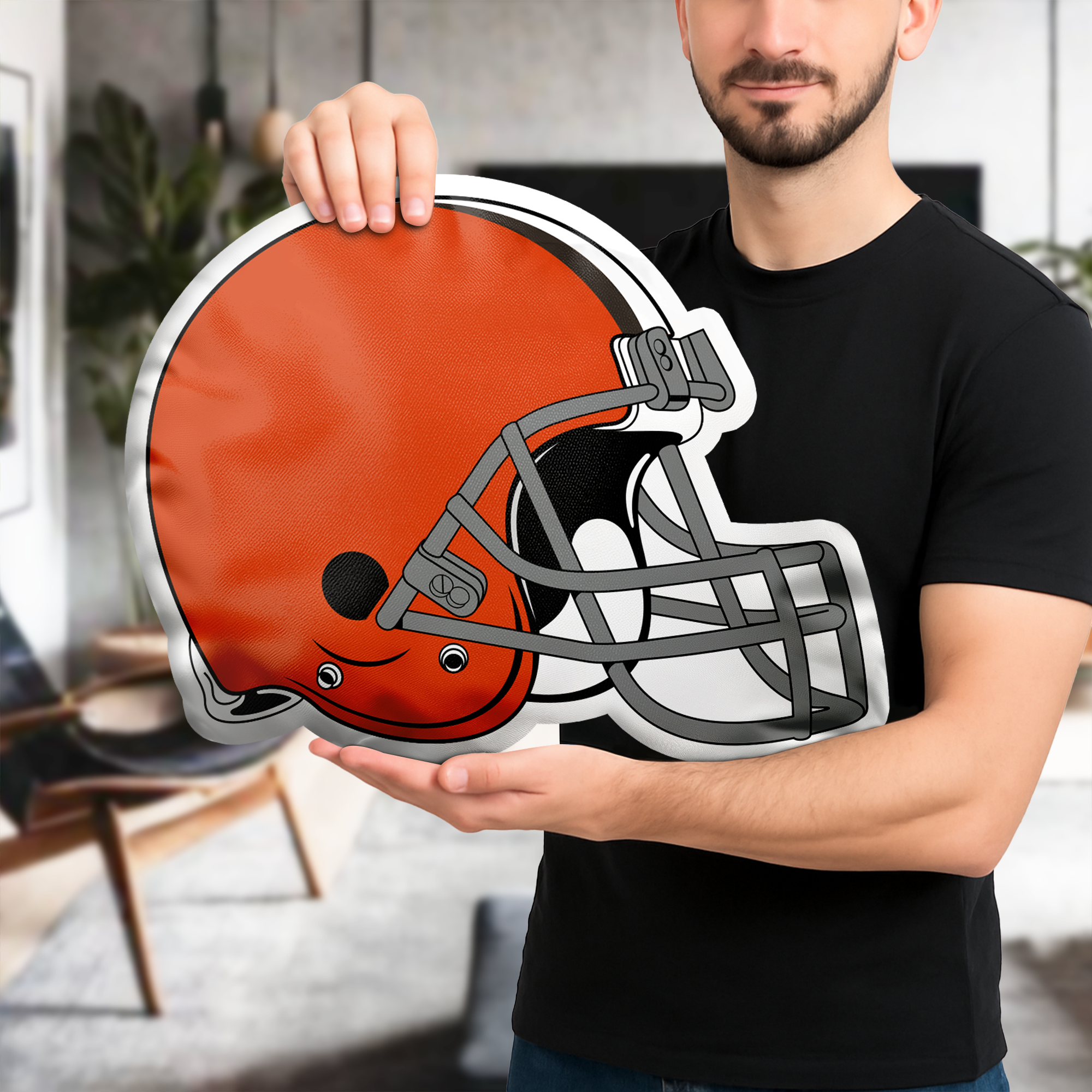 Cleveland Browns Shaped Pillow (1 Side Print) PT74061