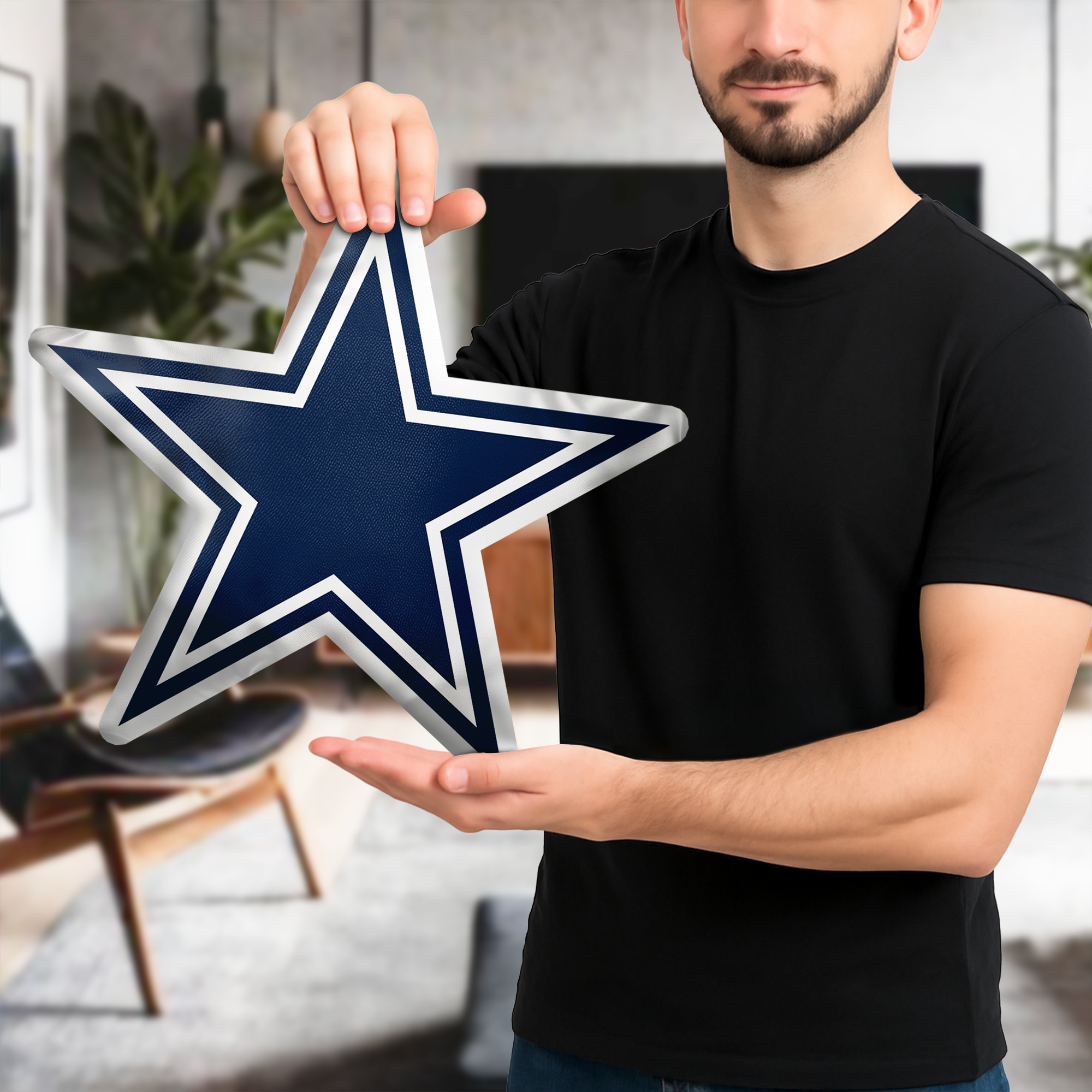 Dallas Cowboys  Shaped Pillow (1 Side Print) PT74062