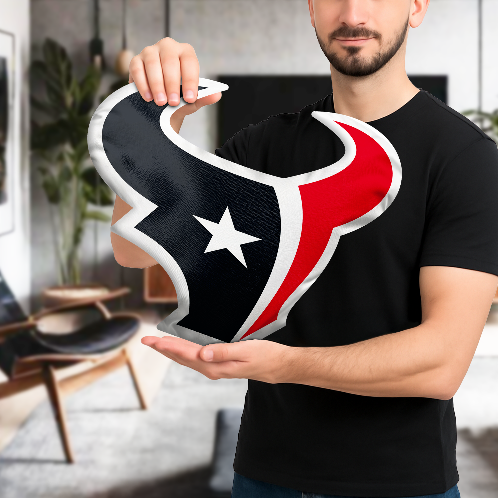 Houston Texans Shaped Pillow (1 Side Print) PT74066