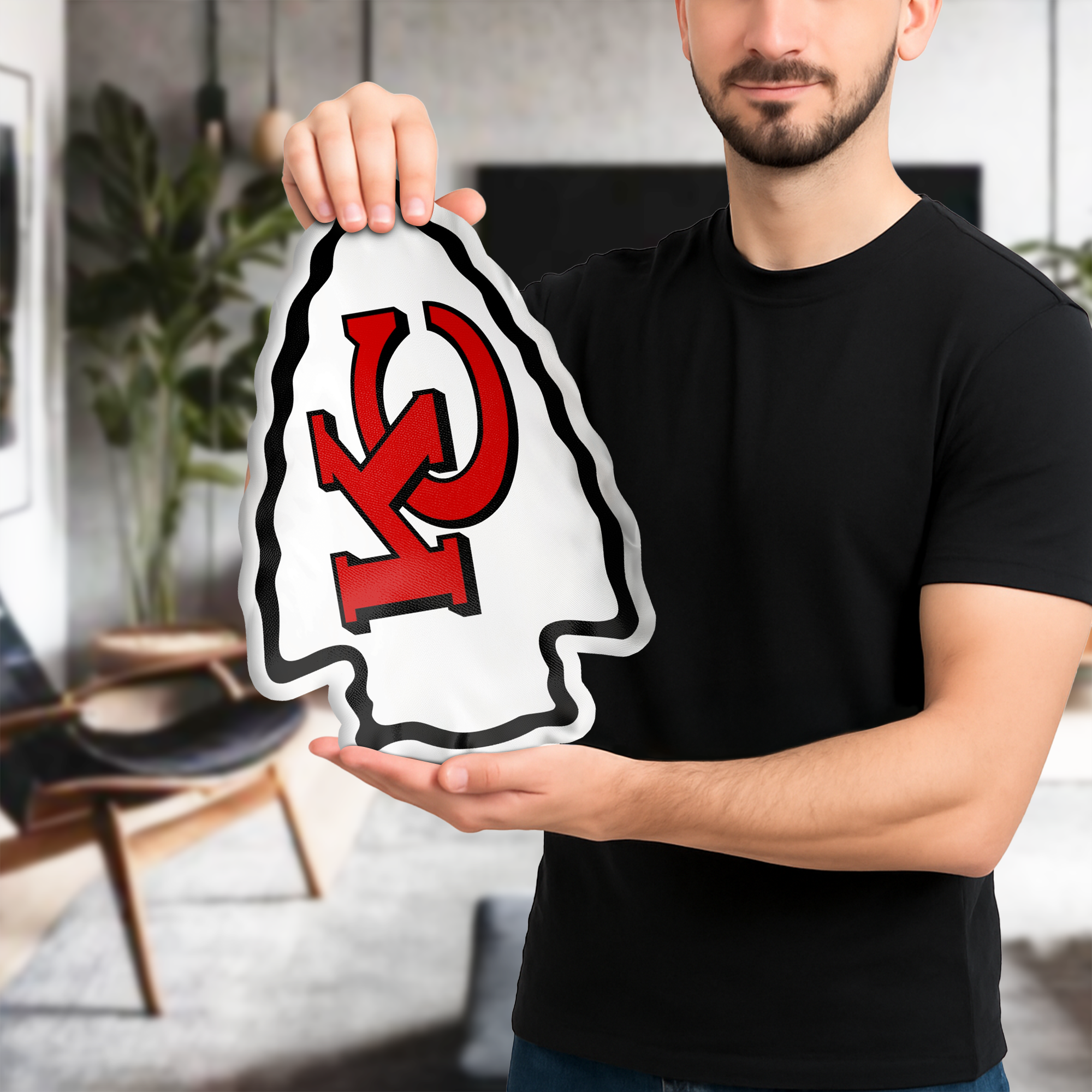 Kansas City Chiefs Shaped Pillow (1 Side Print) PT74069