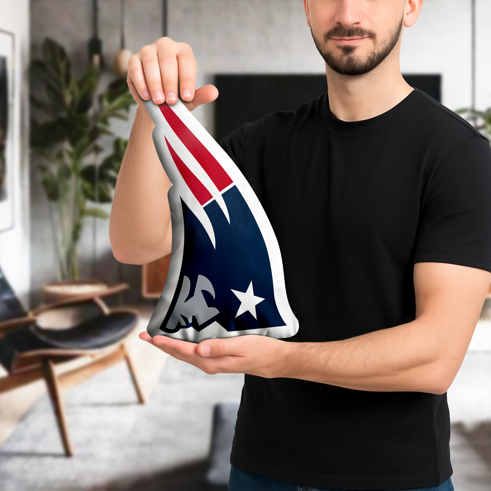 New England Patriots Shaped Pillow (1 Side Print) PT74075