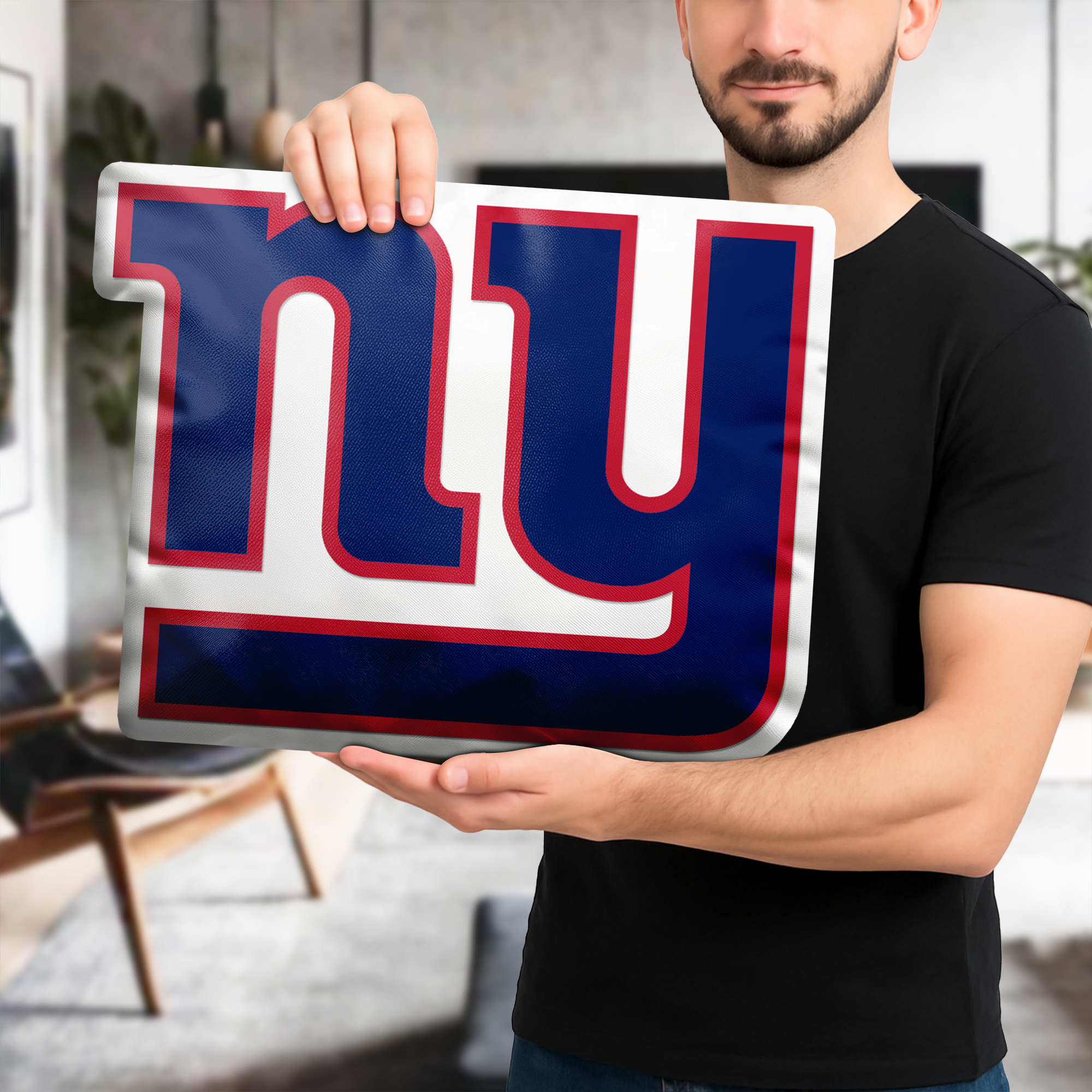 New York Giants Shaped Pillow (1 Side Print) PT74077