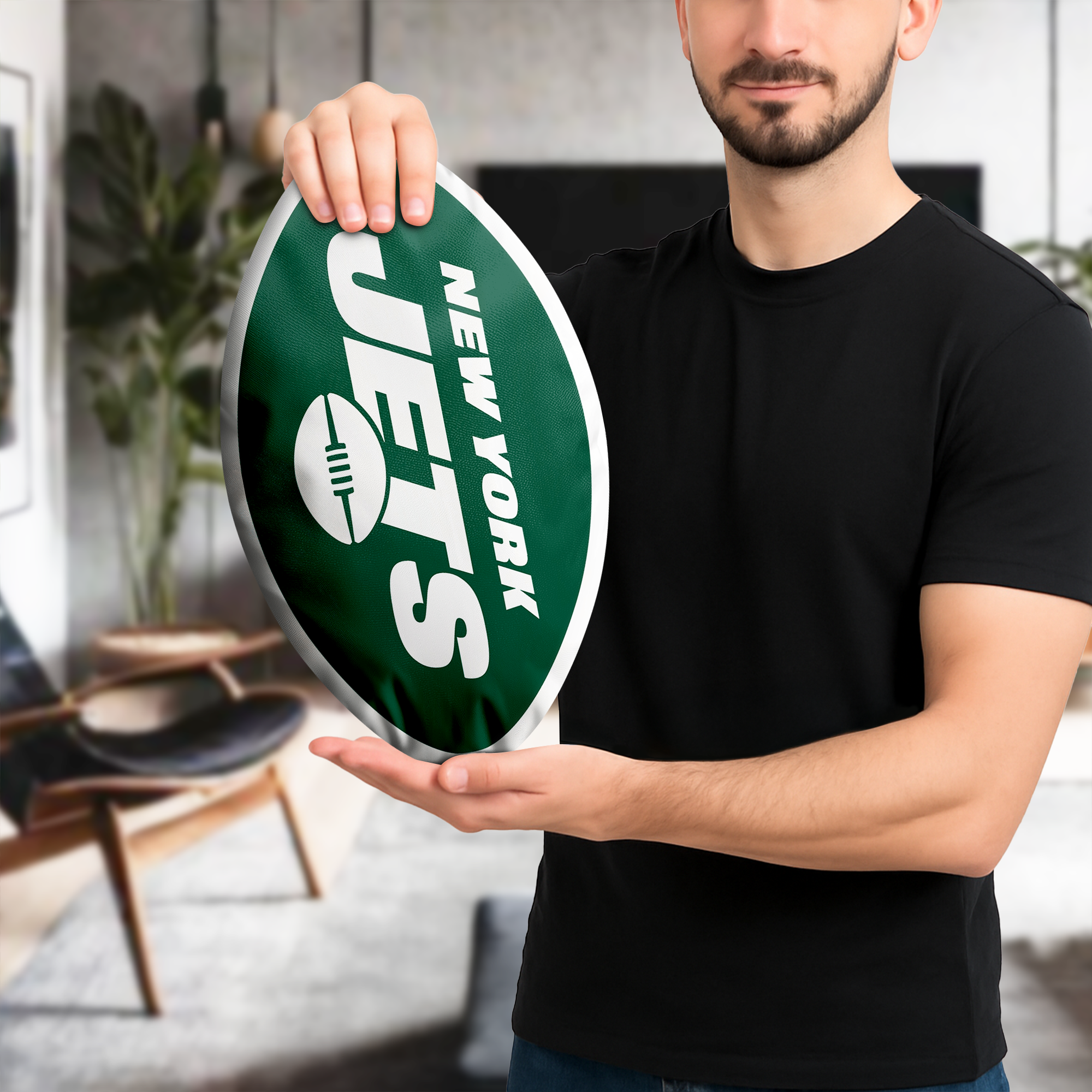 New York Jets Shaped Pillow (1 Side Print) PT74078