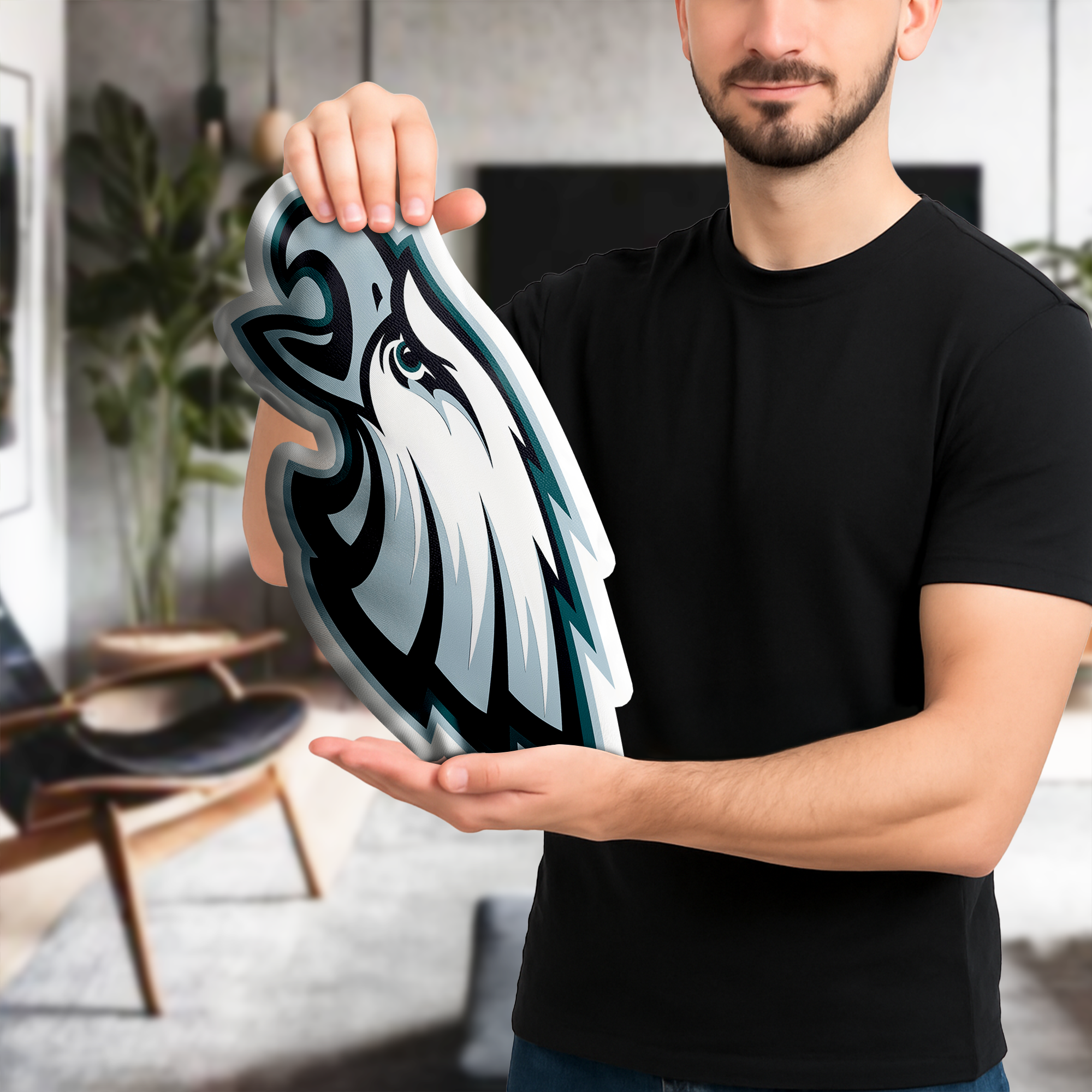 Philadelphia Eagles Shaped Pillow (1 Side Print) PT74079