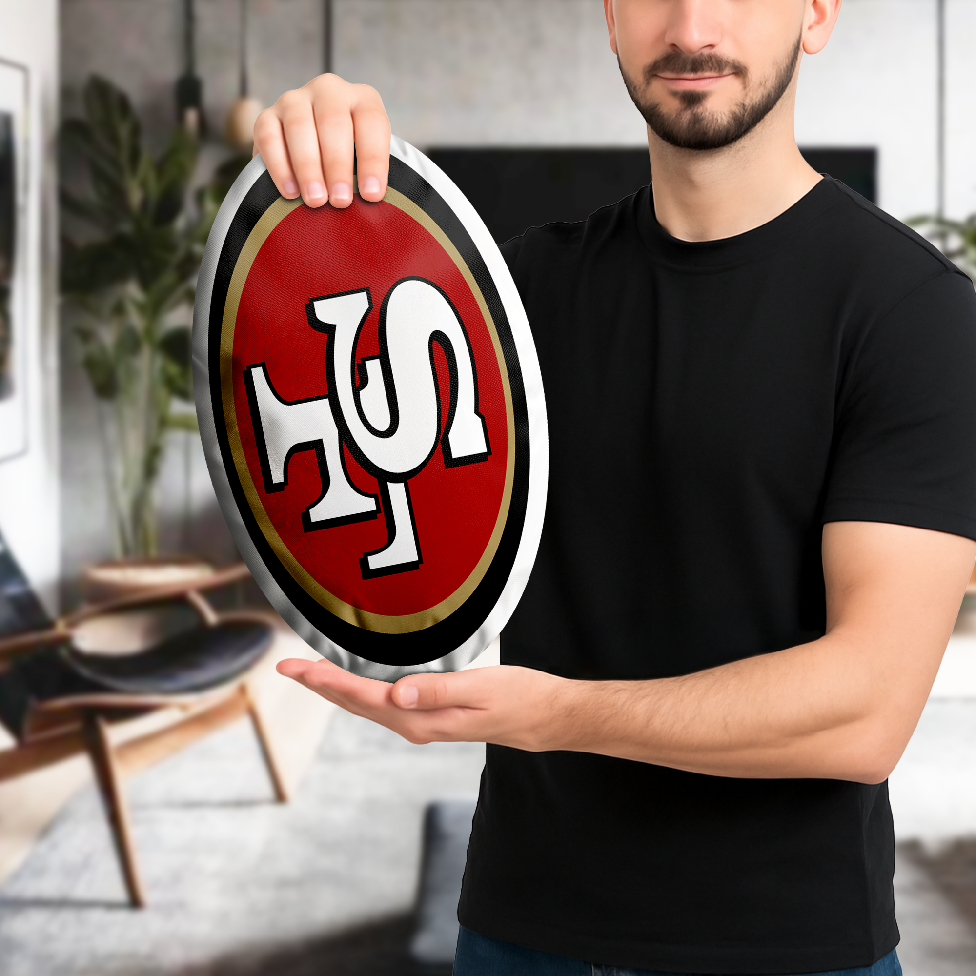 San Francisco 49ers Shaped Pillow (1 Side Print) PT74081