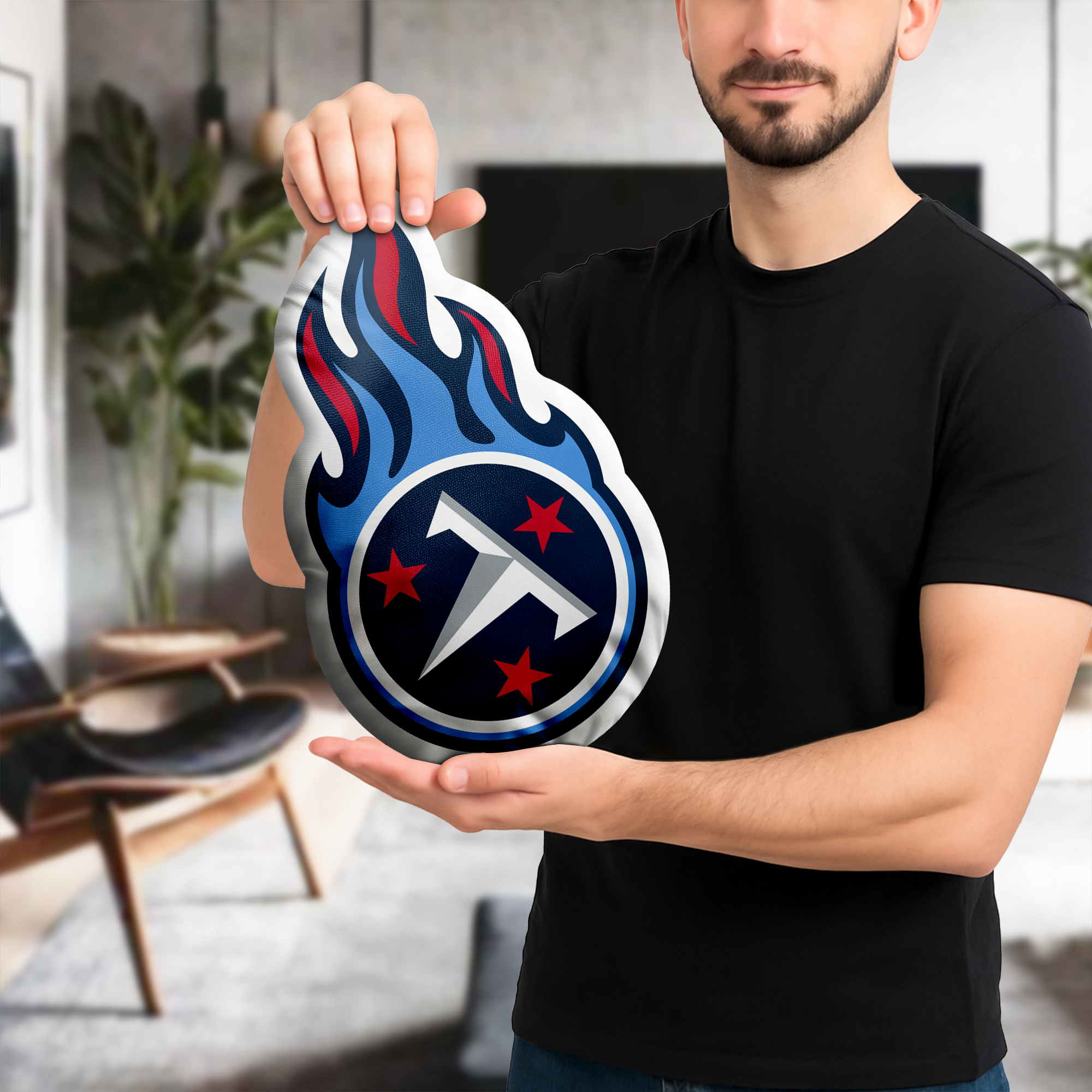 Tennessee Titans Shaped Pillow (1 Side Print) PT74084