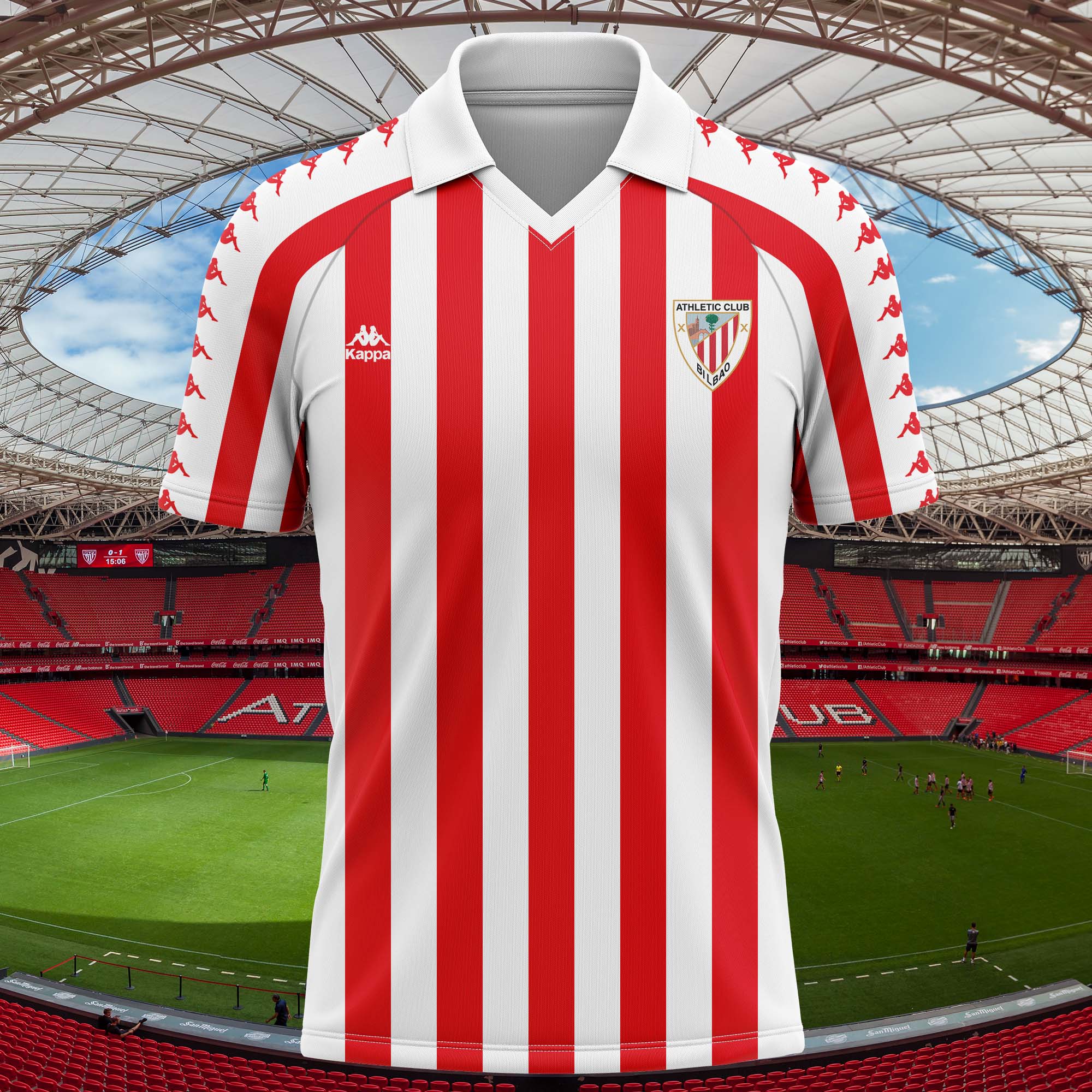 Athletic Club 1991-92 Home Kit Retro Shirt PT74087