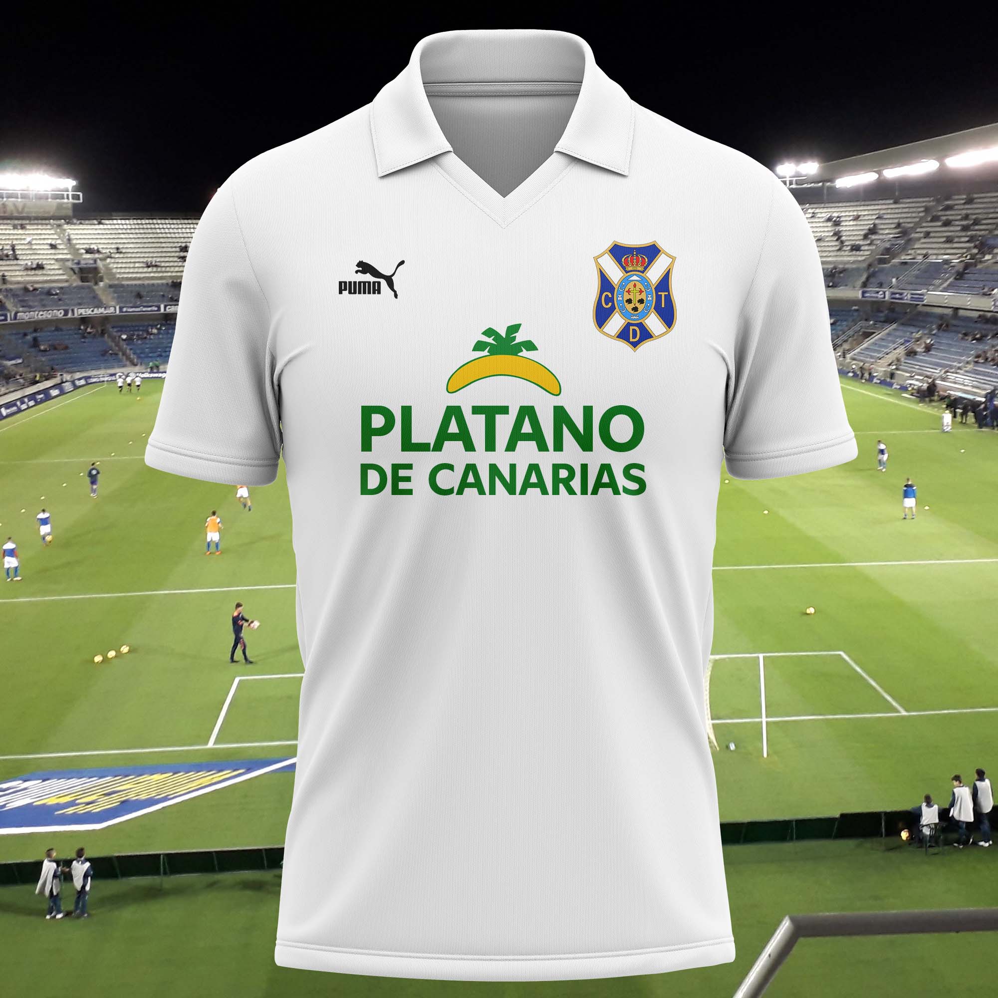 CD Tenerife 1991-92 Home Kit Retro Shirt PT74092