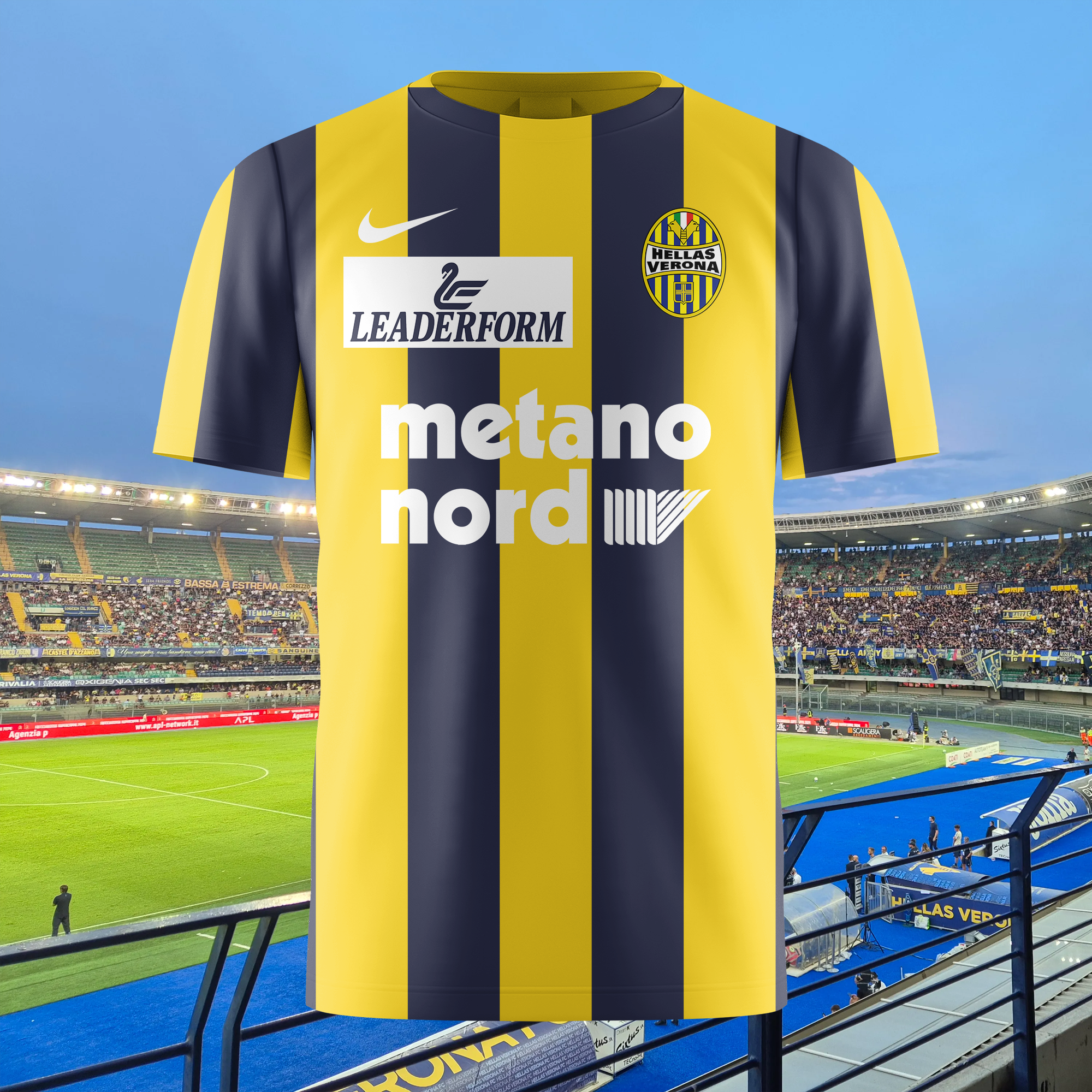 Hellas Verona 2015-16 Home Kit Retro Shirt PT74117