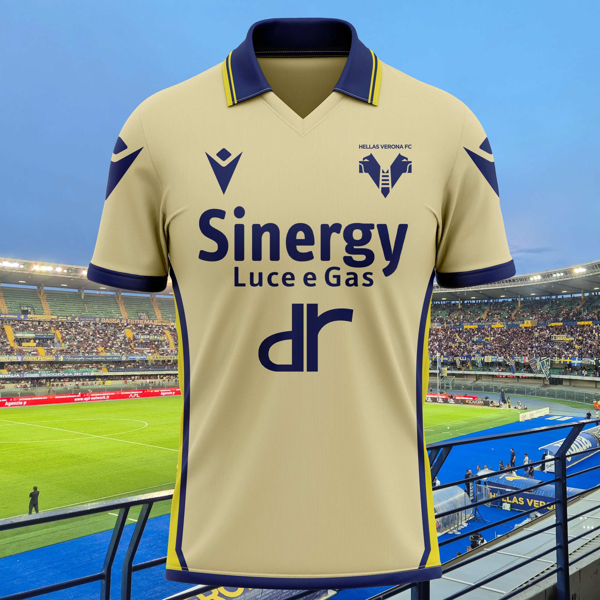 Hellas Verona 2022-23 Away Kit Retro Shirt PT74119