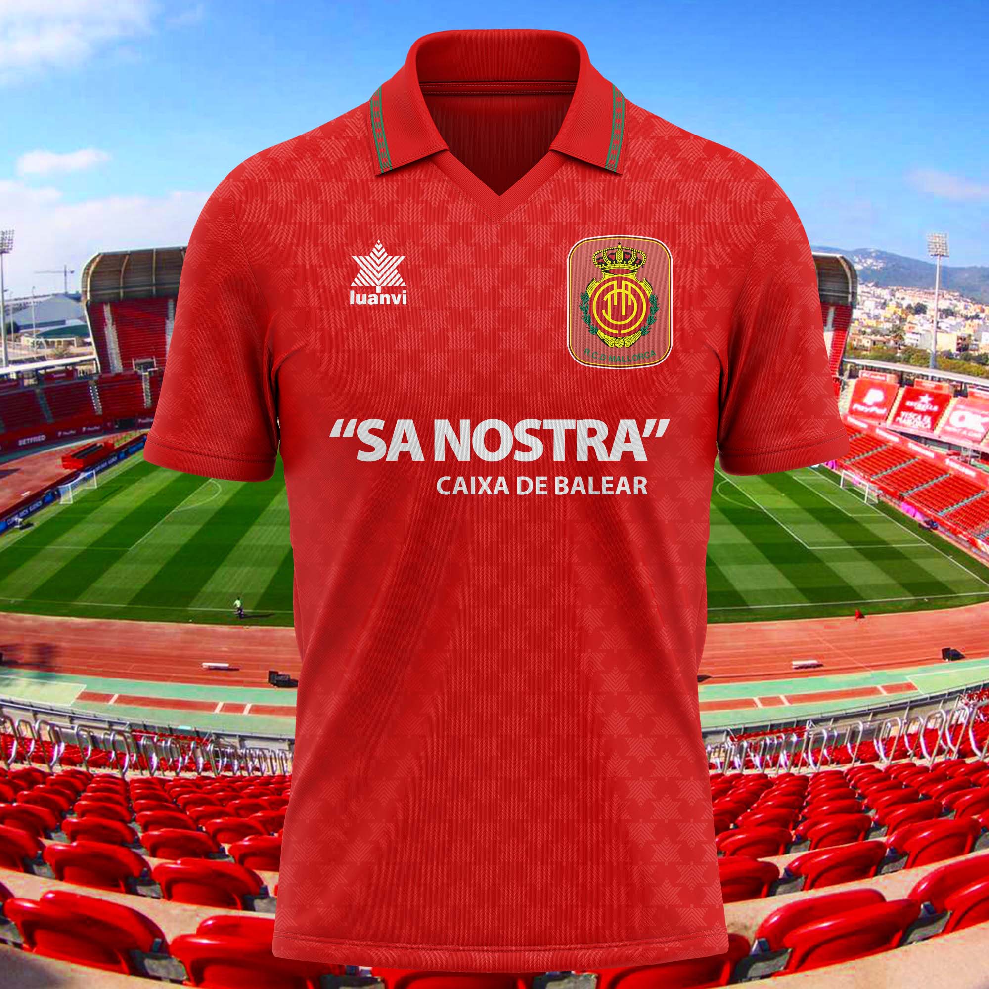 RCD Mallorca 1991-92 Home Kit Retro Shirt PT74096