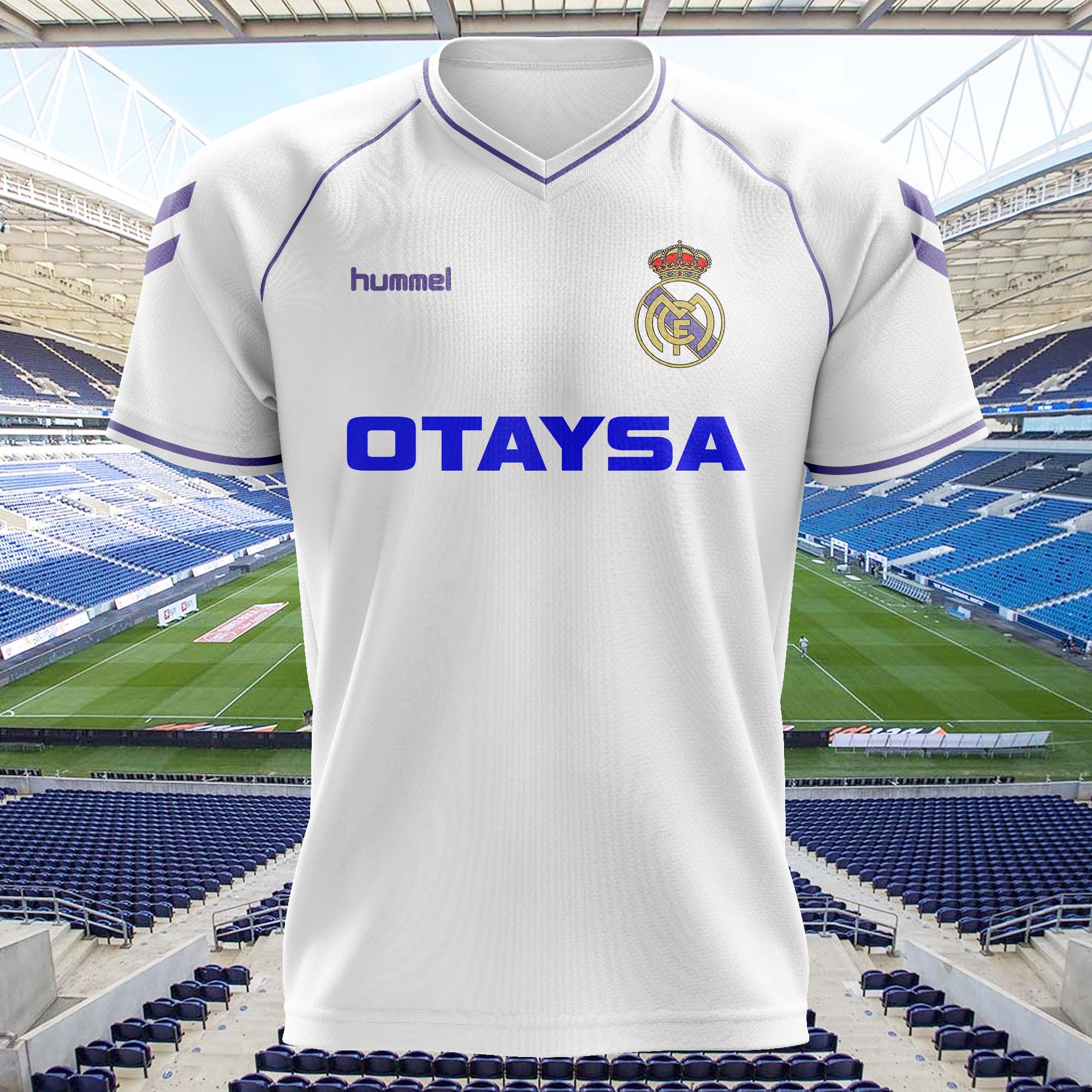 Real Madrid 1991-92 Home Kit Retro Shirt PT74098