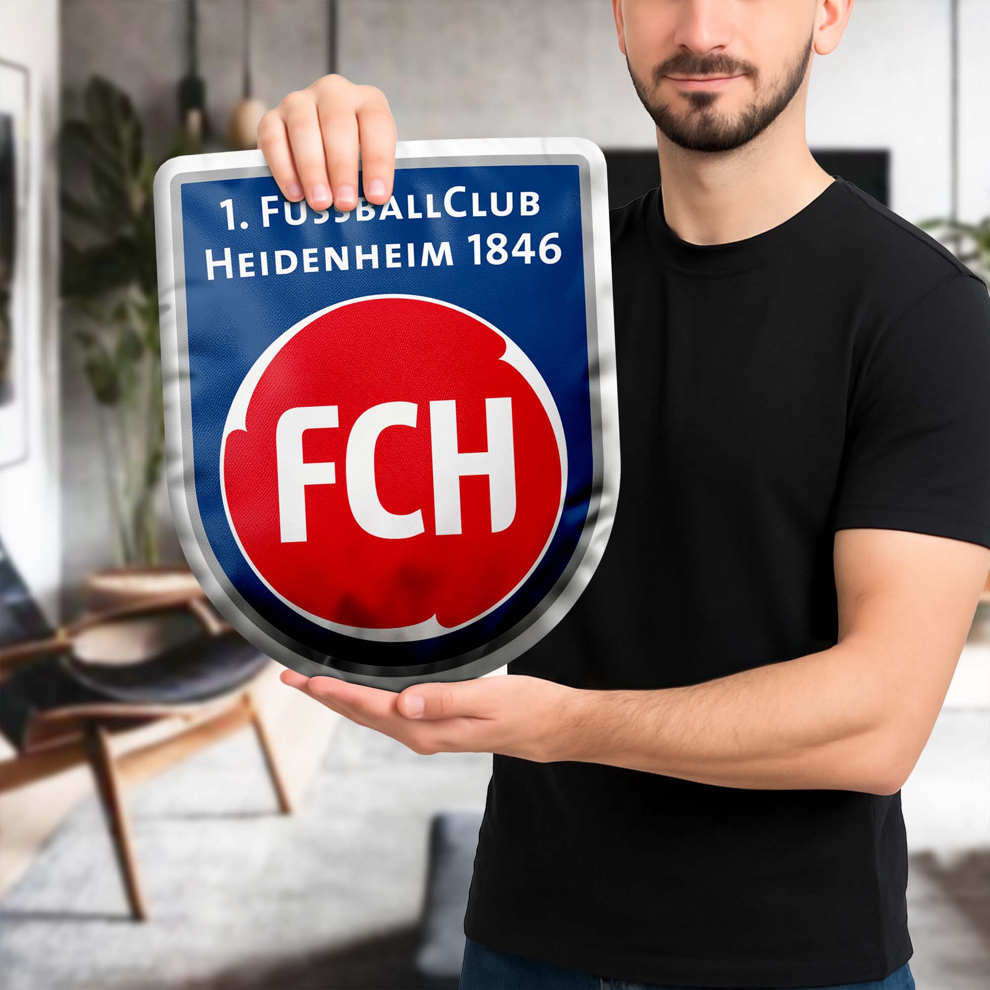 1. FC Heidenheim Shaped Pillow (1 Side Print) PT74144