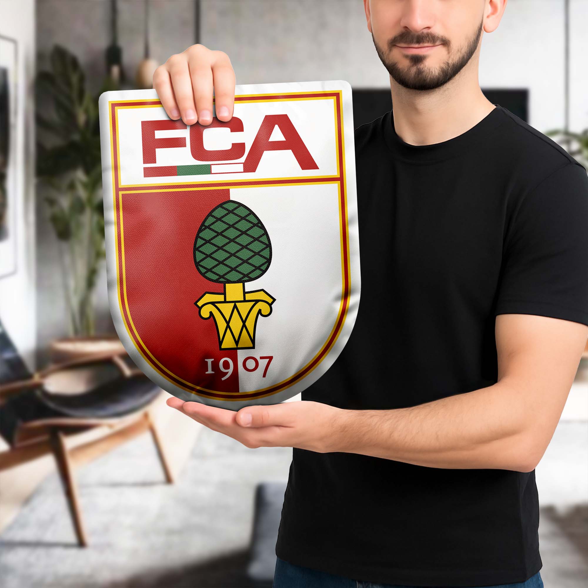 FC Augsburg Shaped Pillow (1 Side Print) PT74152