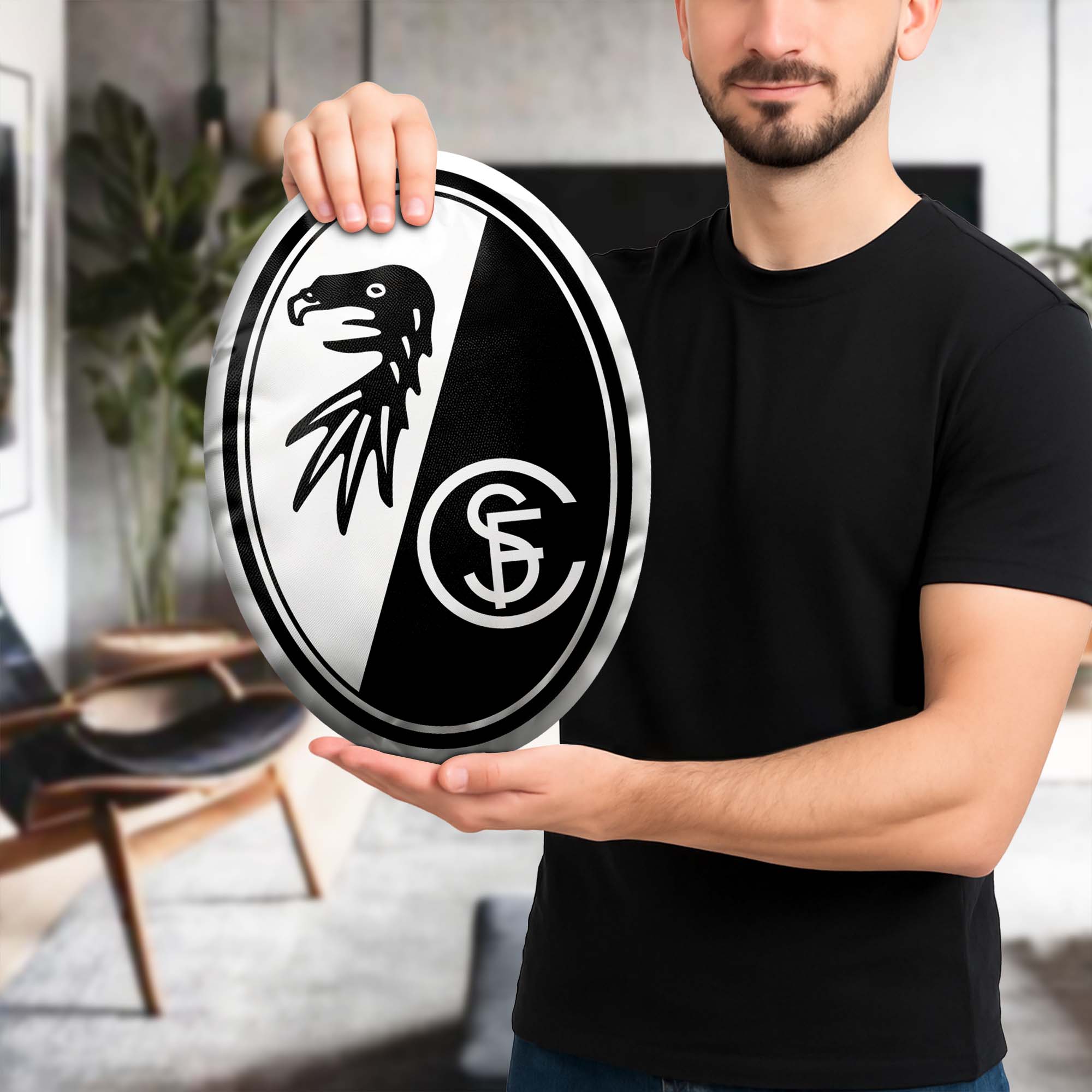 SC Freiburg Shaped Pillow (1 Side Print) PT74157