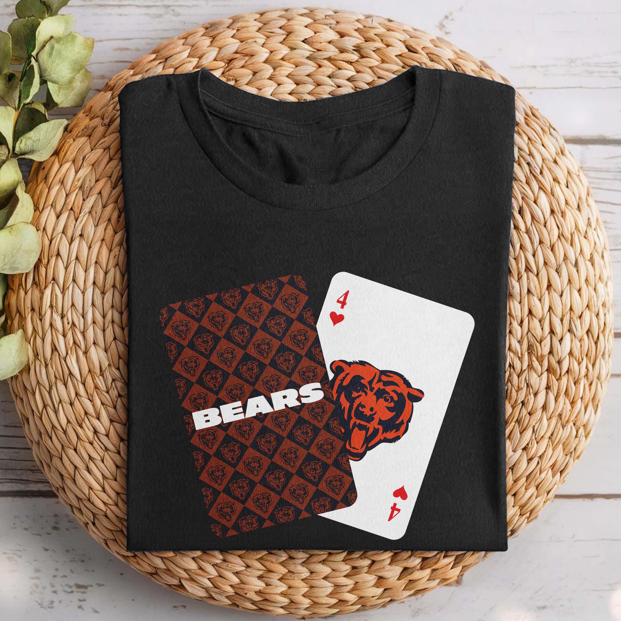 Chicago Bears T-shirt NFL Playing card PT74308