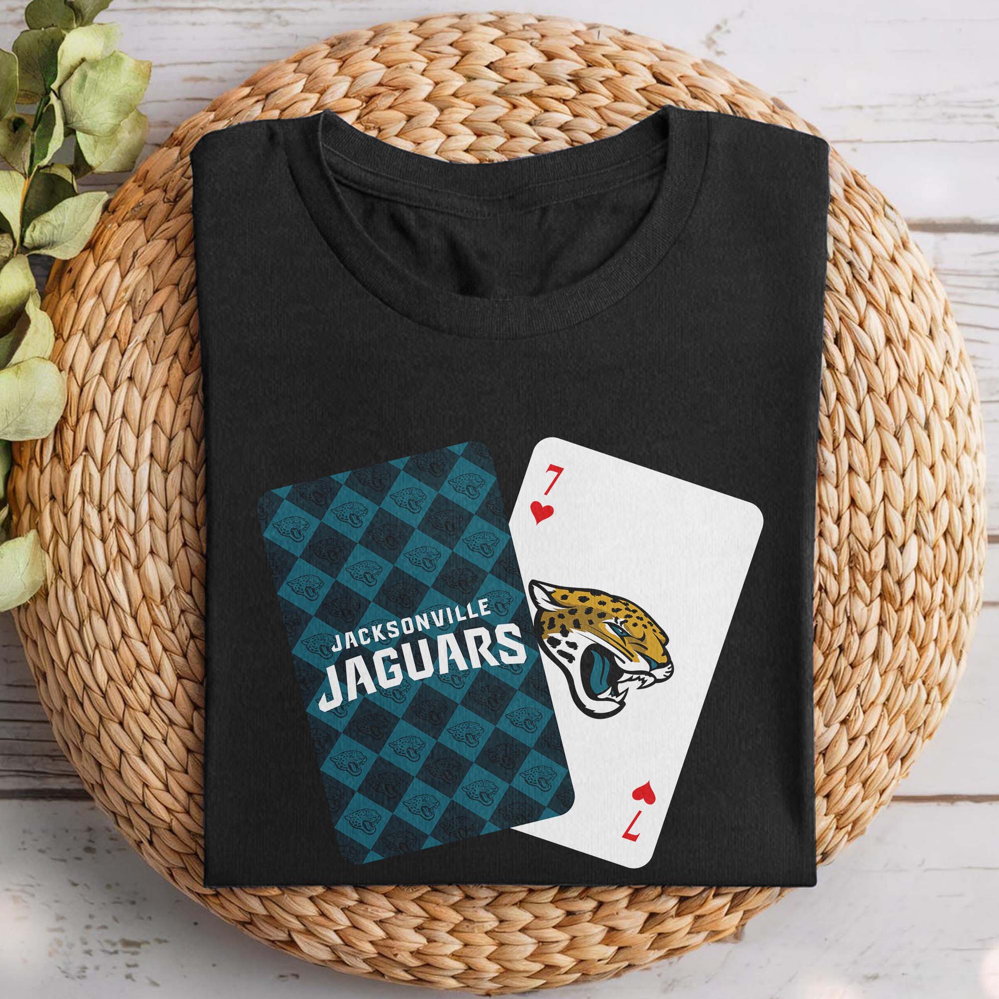 Jacksonville Jaguars T-shirt NFL Playing card PT74317