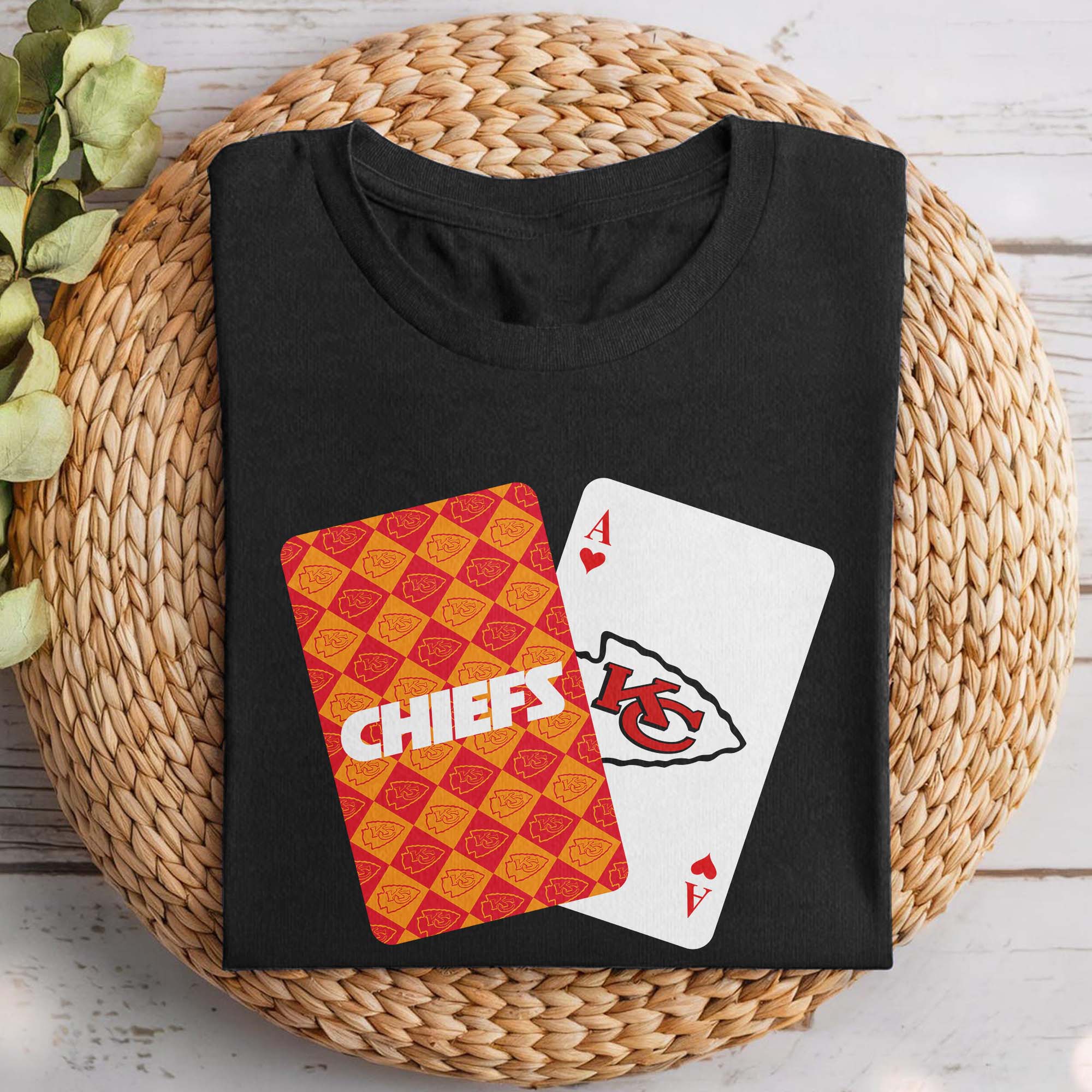 Kansas City Chiefs T-shirt NFL Playing card PT74318