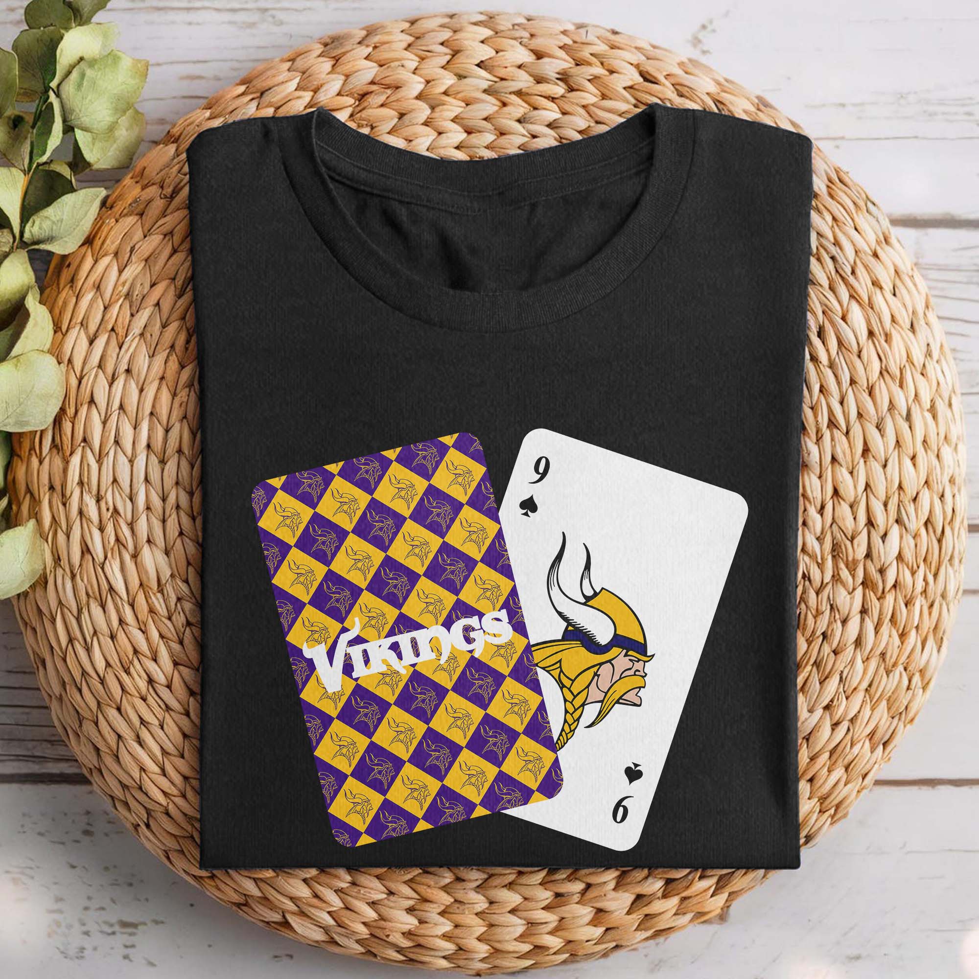 Minnesota Vikings T-shirt NFL Playing card PT74323