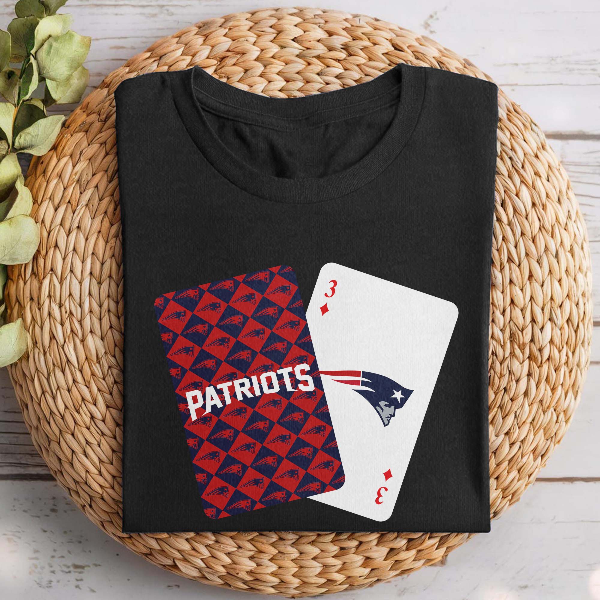 New England Patriots T-shirt NFL Playing card PT74324