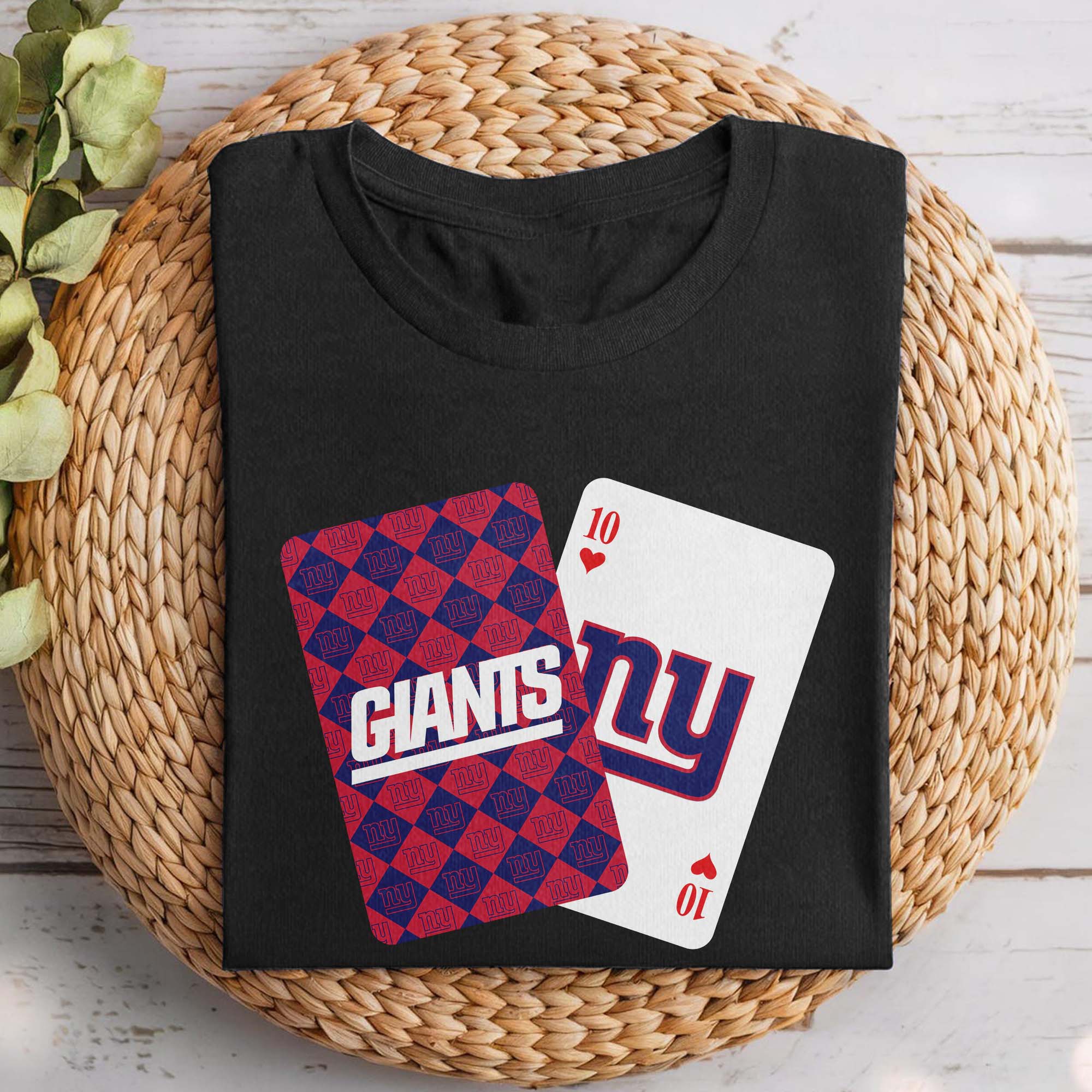 New York Giants T-shirt NFL Playing card PT74326