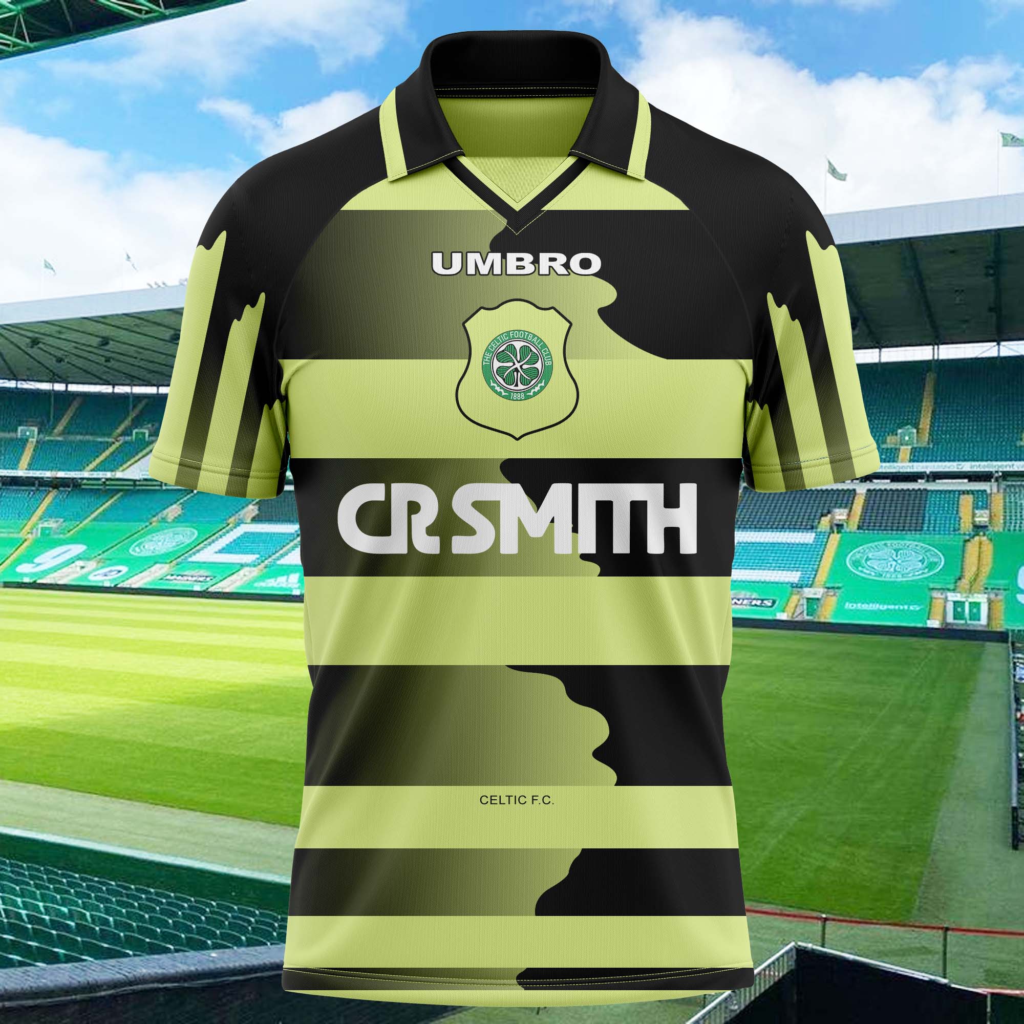 Celtic FC 1996-97 Away Kit Retro Shirt PT74434