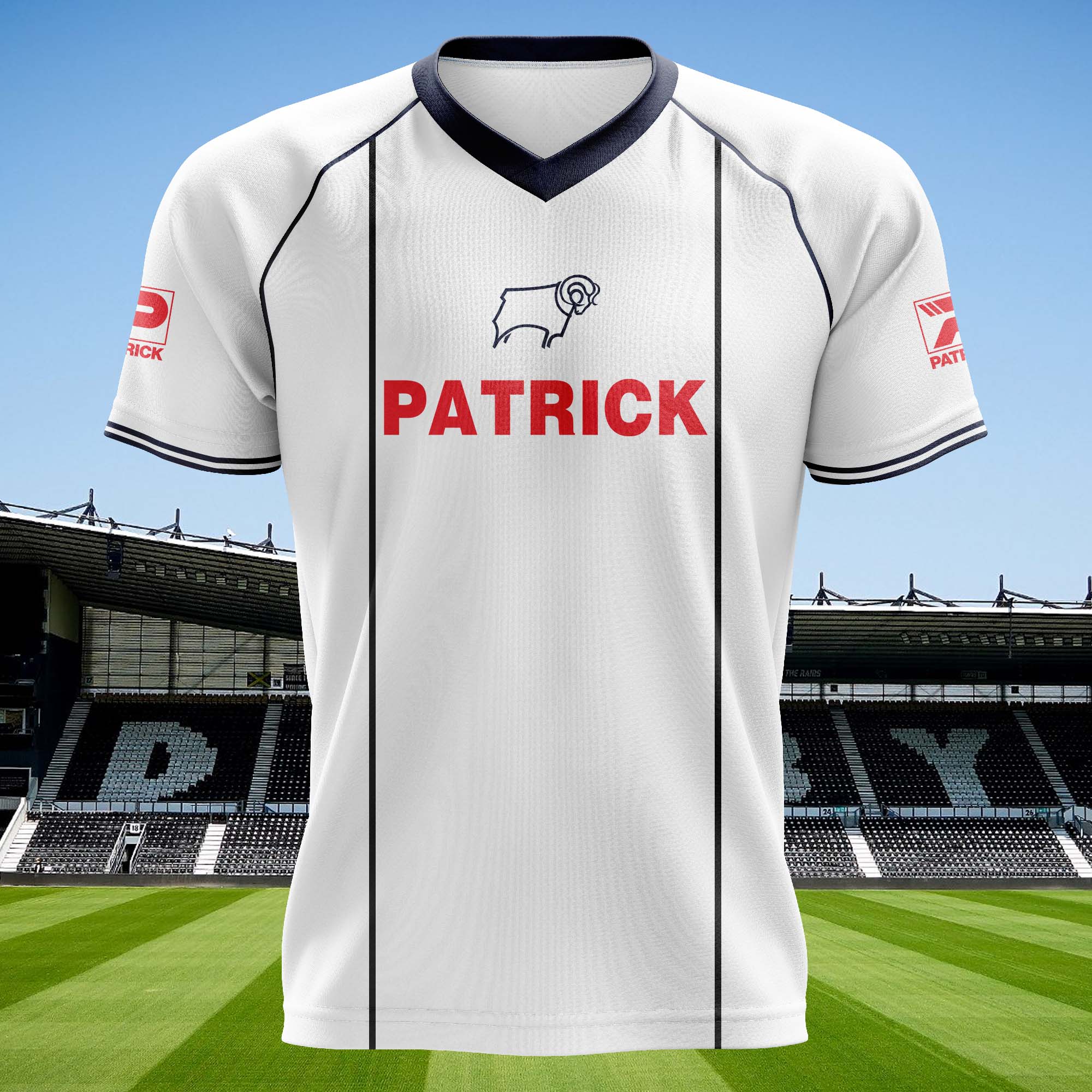 Derby County 1981-82 Home Kit Retro Shirt PT74455
