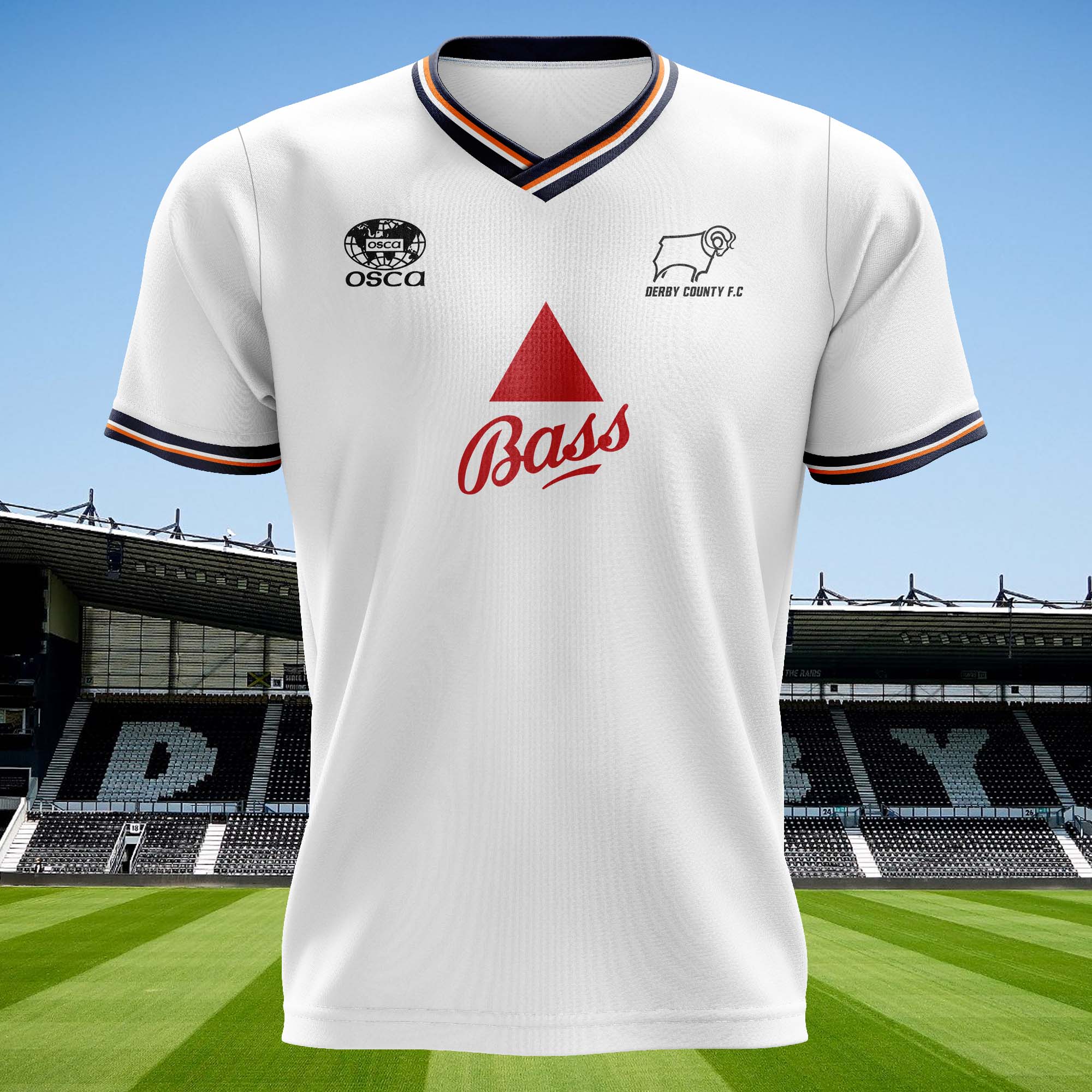 Derby County 1985-86 Home Kit Retro Shirt PT74457