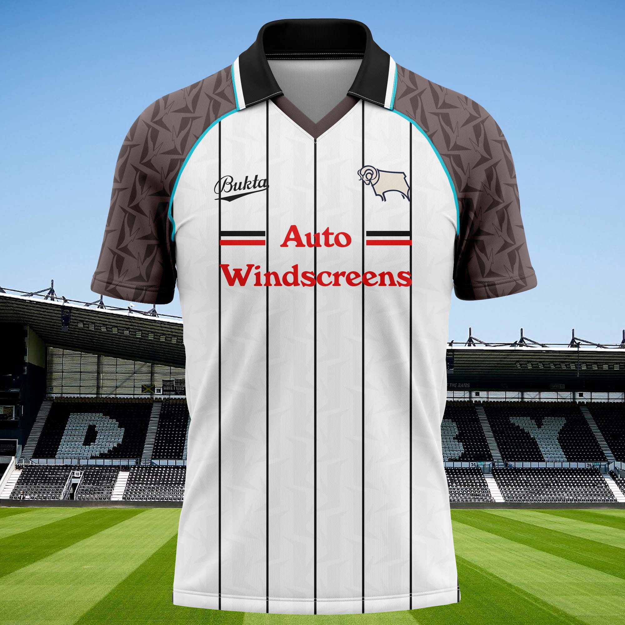 Derby County 1993-94 Home Kit Retro Shirt PT74462