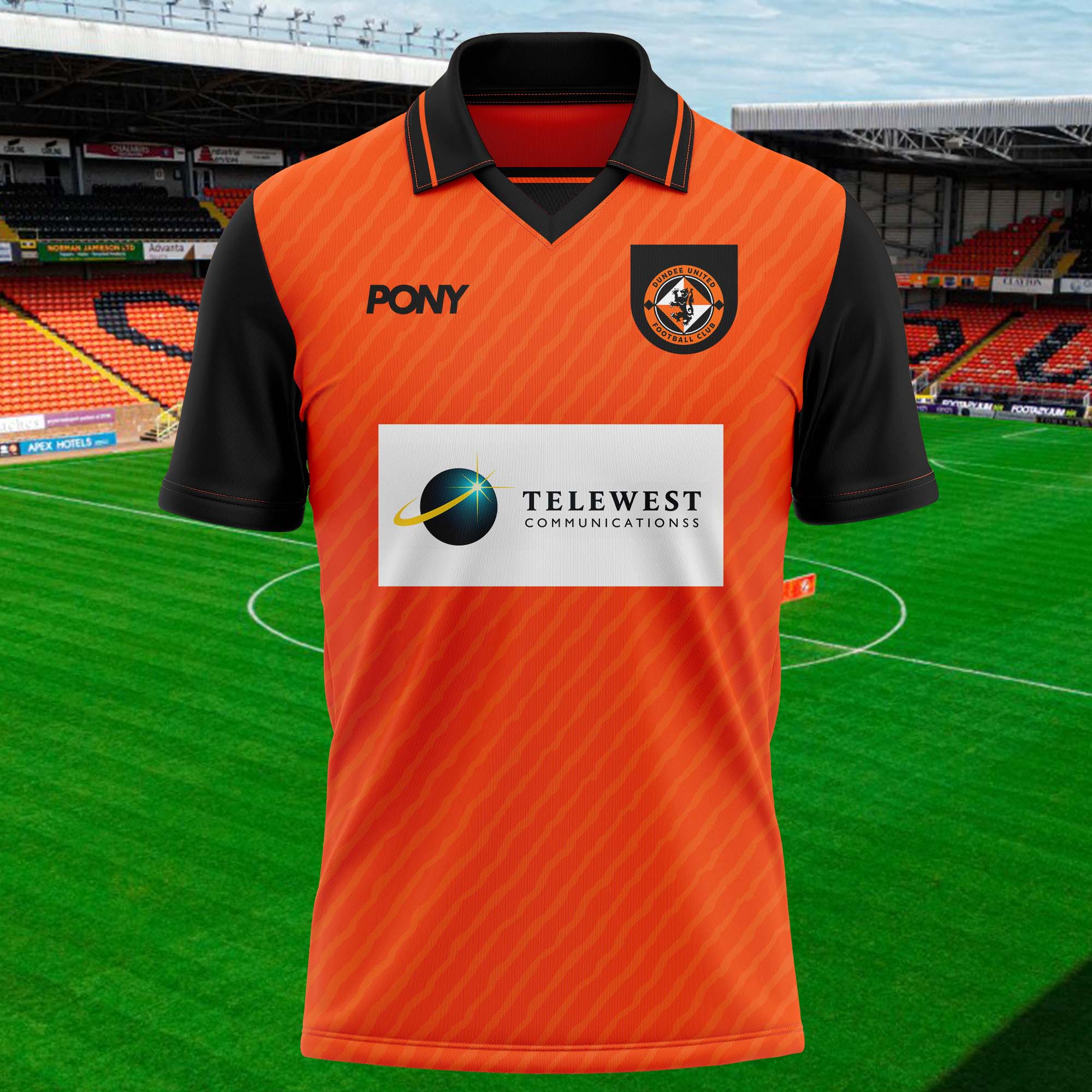 Dundee United 1996-97 Home Kit Retro Shirt PT74437