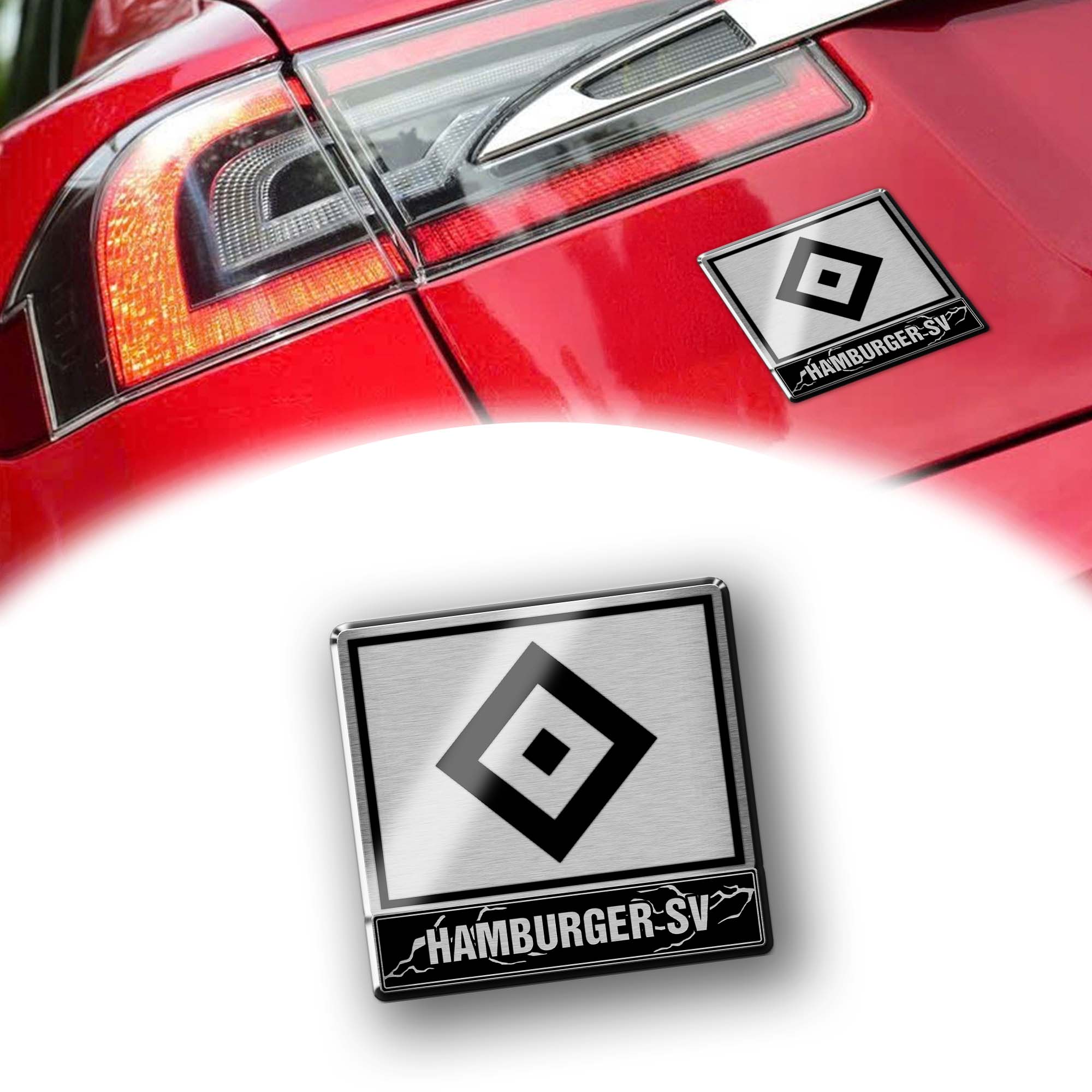 Hamburger SV Laser Engraved Car PT74405