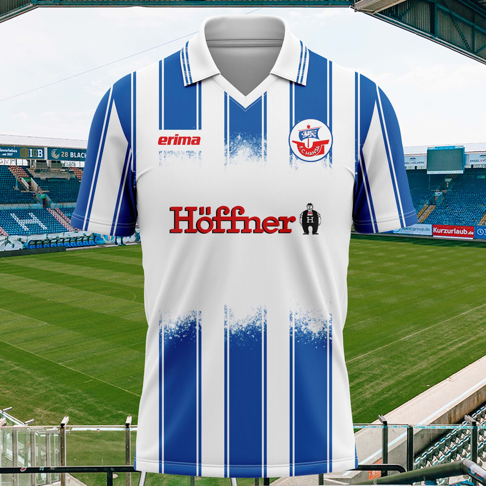 Hansa Rostock 1995-96 Home Kit Retro Shirt PT74467