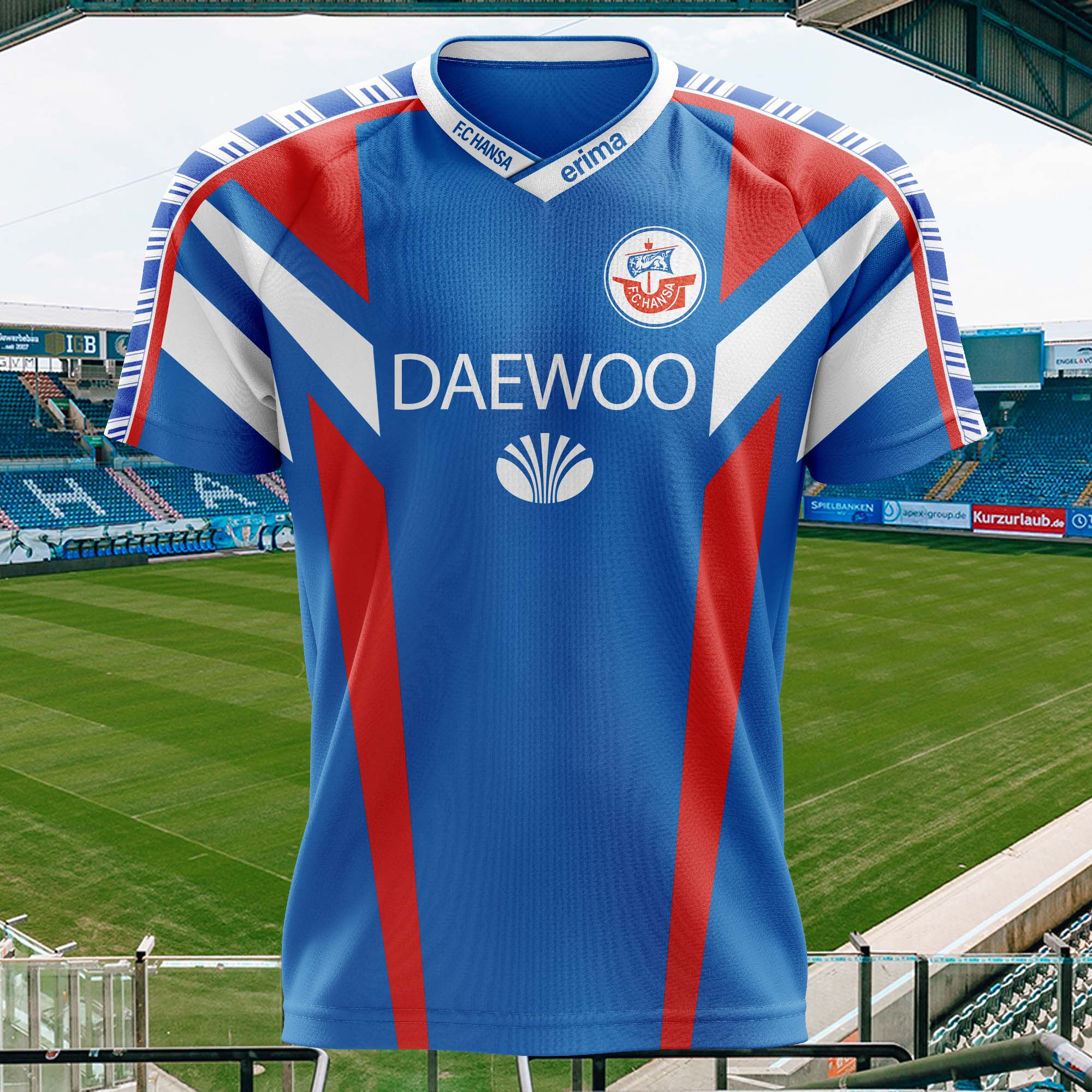 Hansa Rostock 1996-97 Away Kit Retro Shirt PT74468