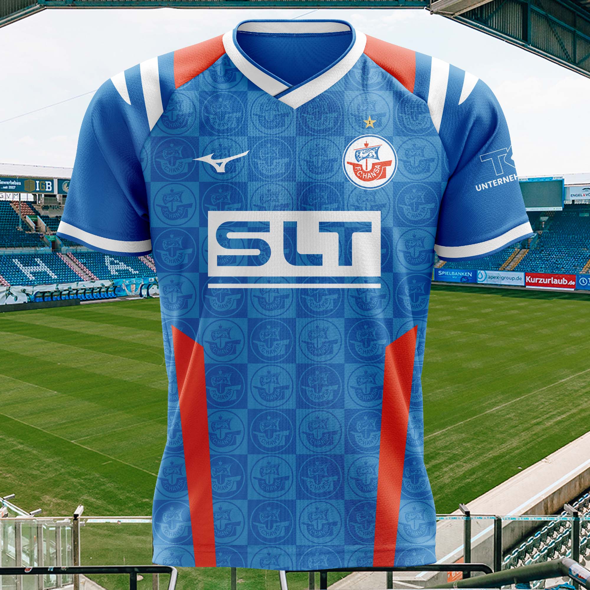 Hansa Rostock 2025-26 Home Kit Retro Shirt PT74478