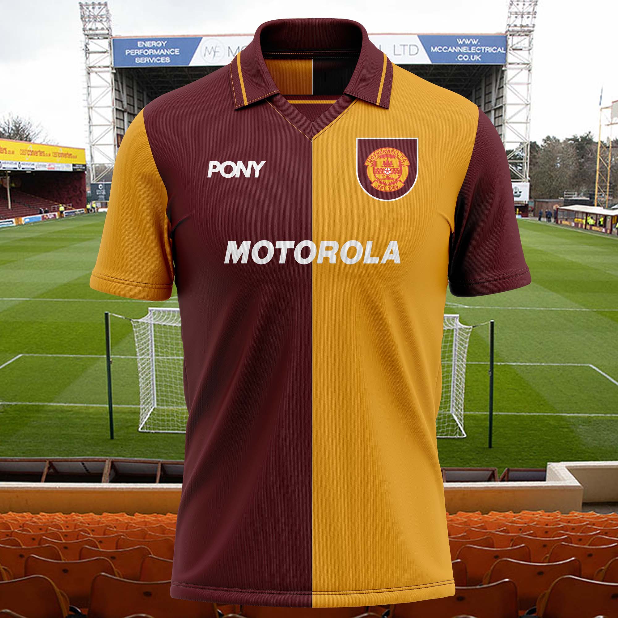 Motherwell 1996-97 Home Kit Retro Shirt PT74447