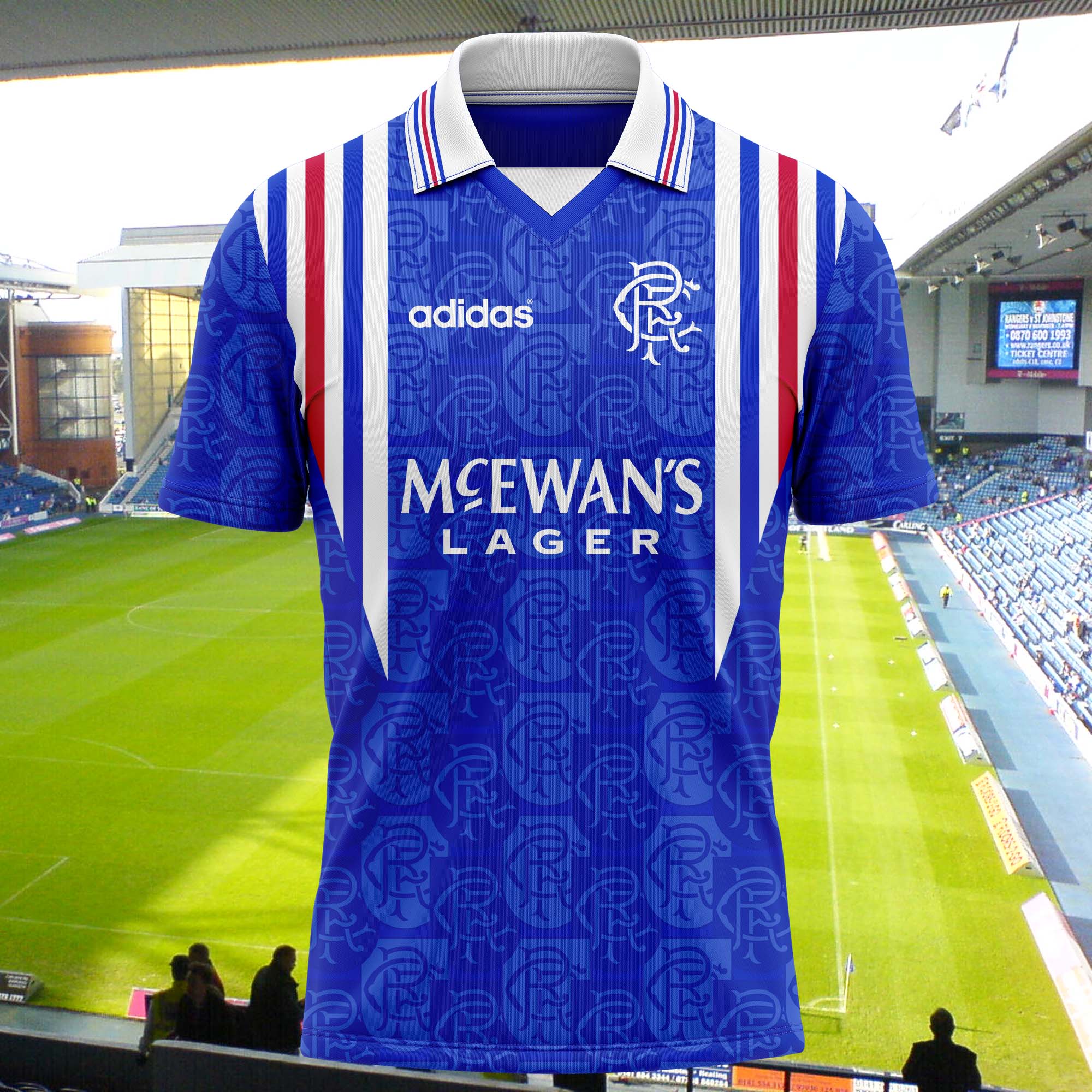 Rangers FC 1996-97 Home Kit Retro Shirt PT74451