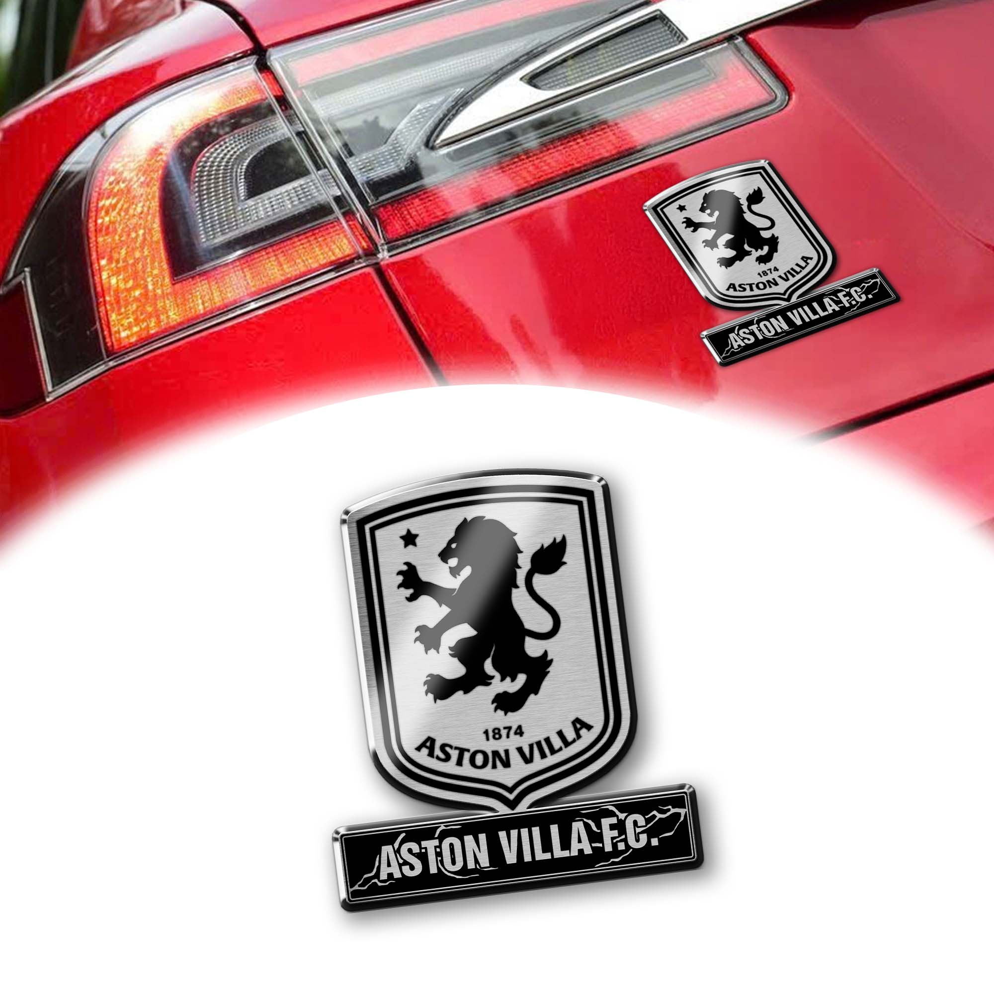 Aston Villa F.C Laser Engraved Car PT74508