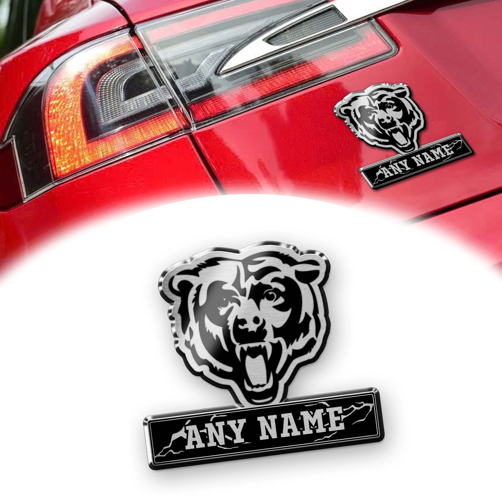 Chicago Bears Laser Engraved Car PT74532