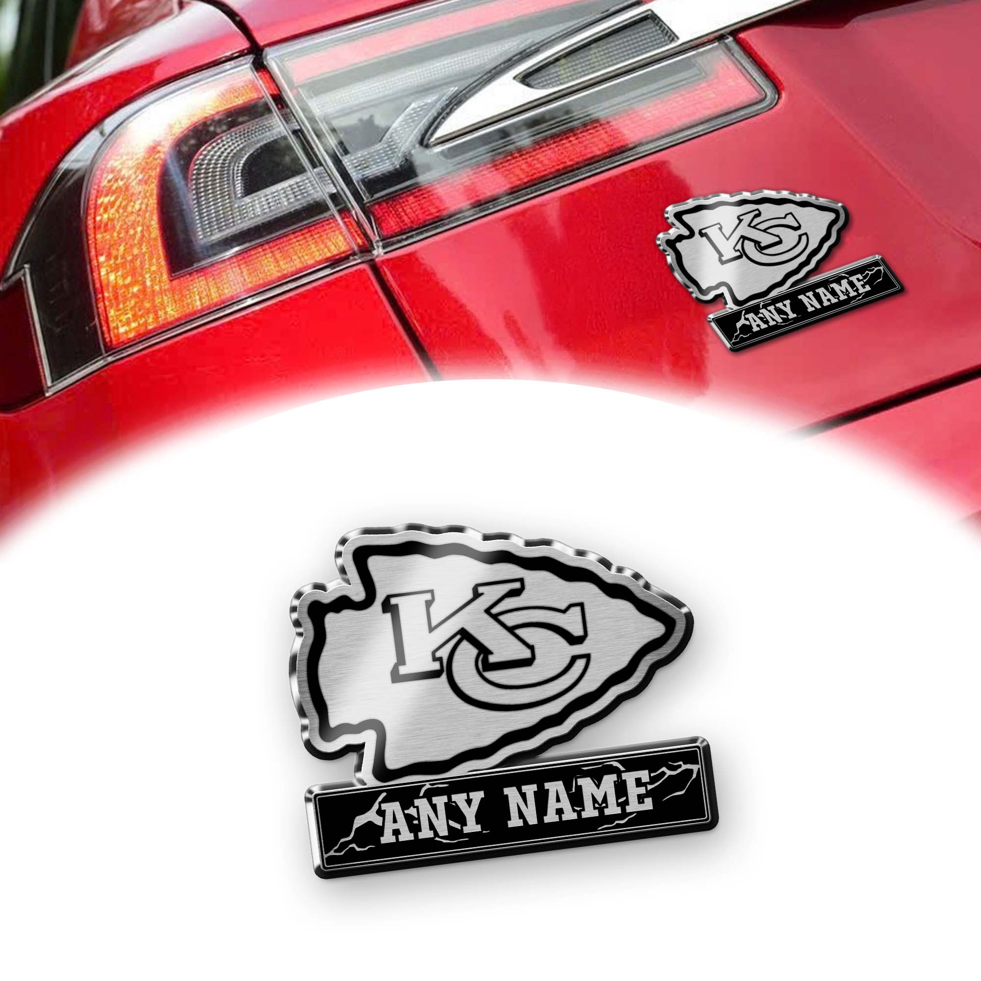 Kansas City Chiefs Laser Engraved Car PT74543