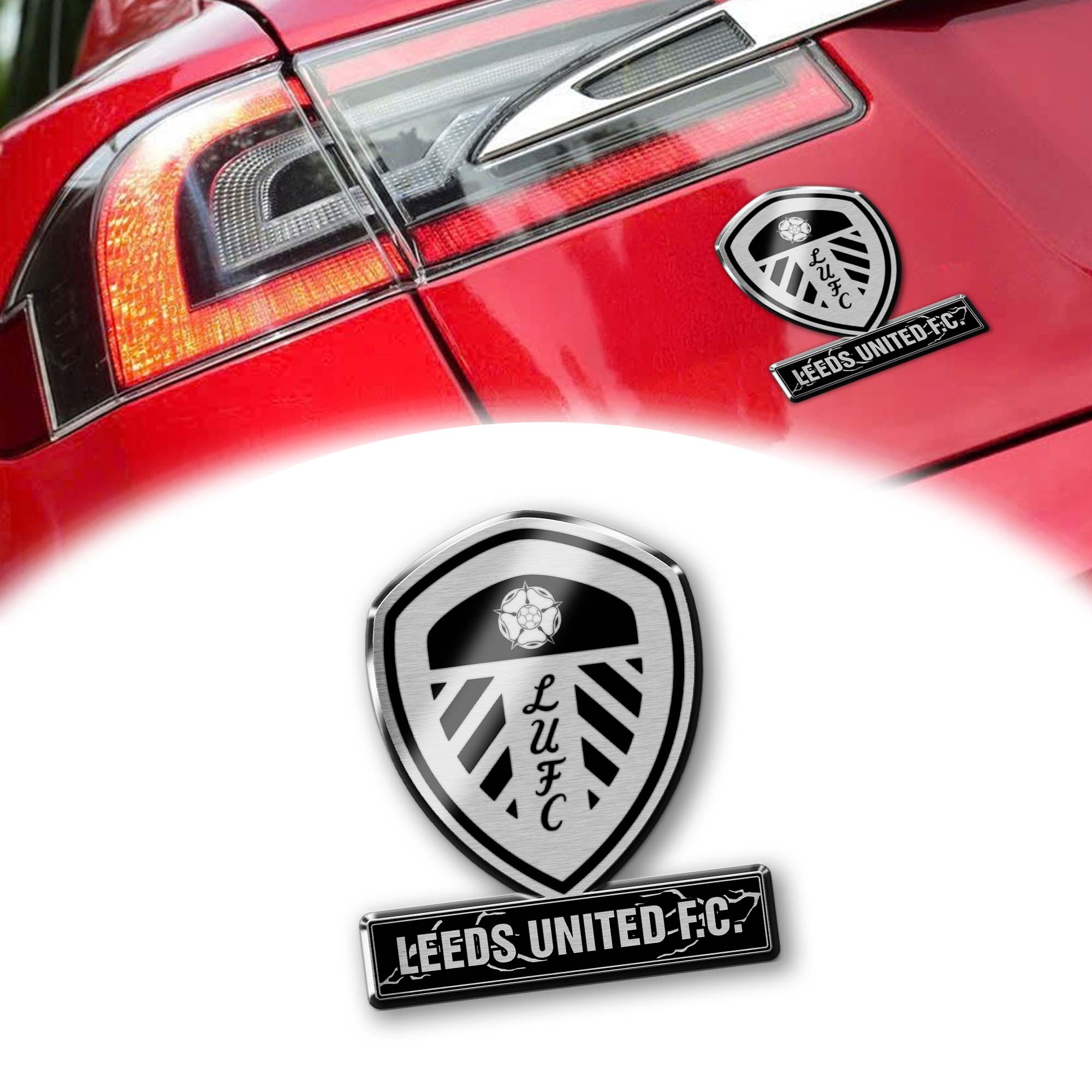 Leeds United F.C Laser Engraved Car PT74516