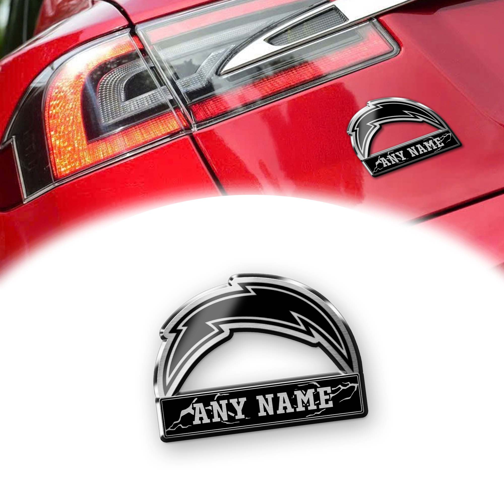 Los Angeles Chargers Laser Engraved Car PT74545