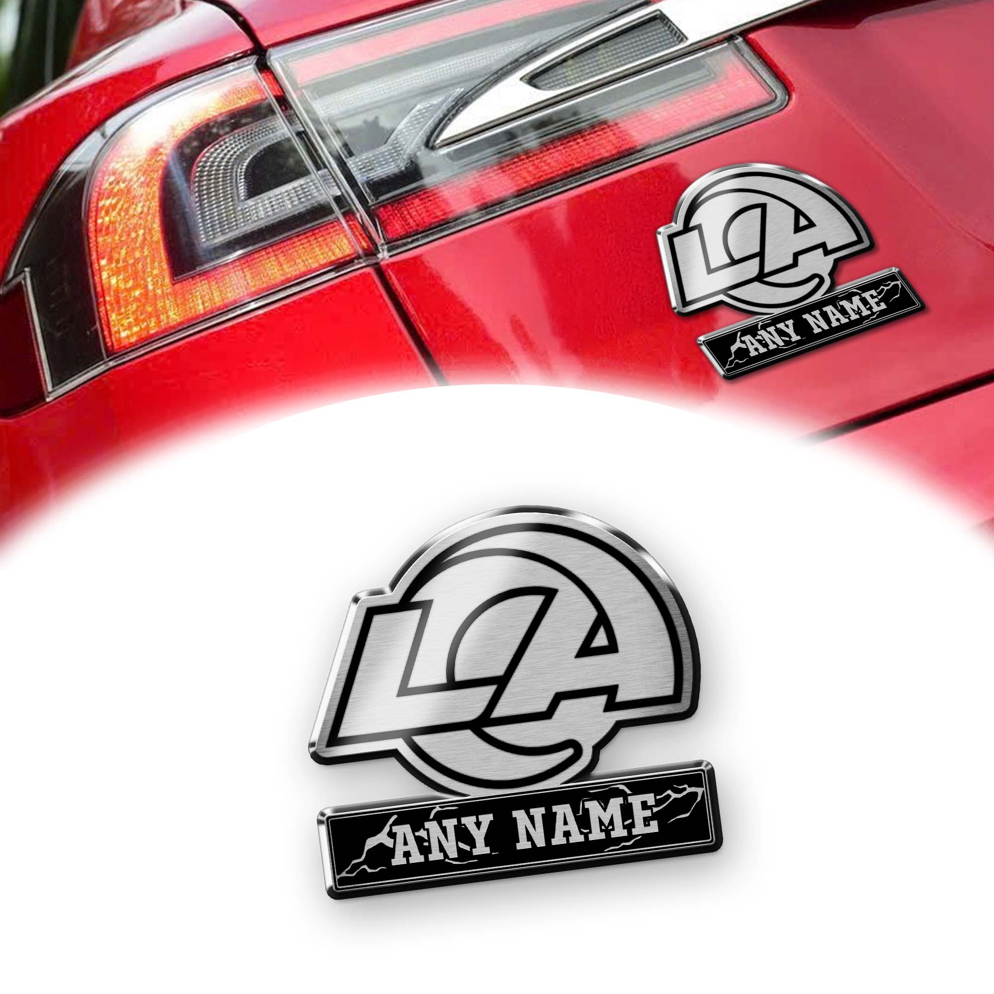 Los Angeles Rams Laser Engraved Car PT74546