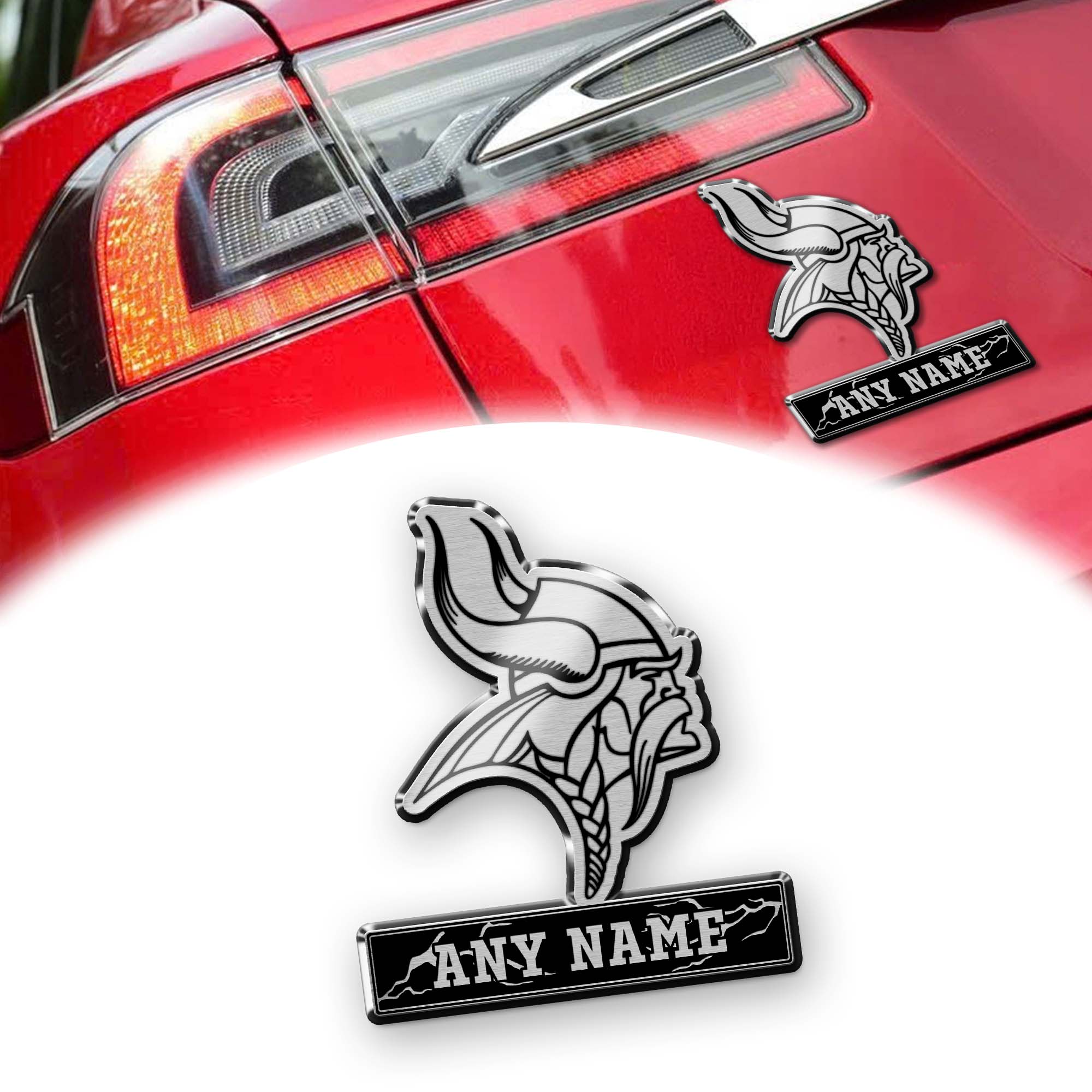 Minnesota Vikings Laser Engraved Car PT74548
