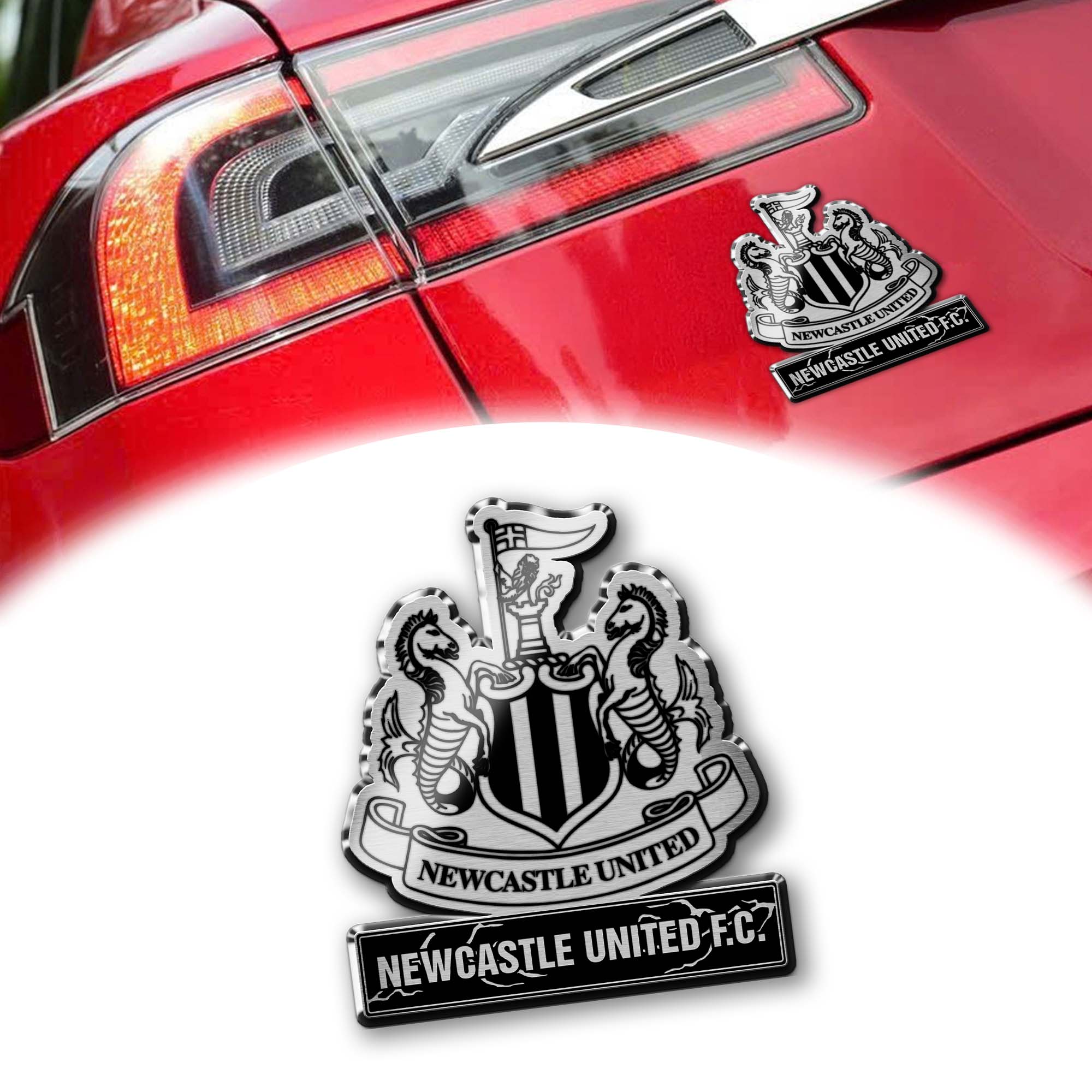Newcastle United F.C Laser Engraved Car PT74520
